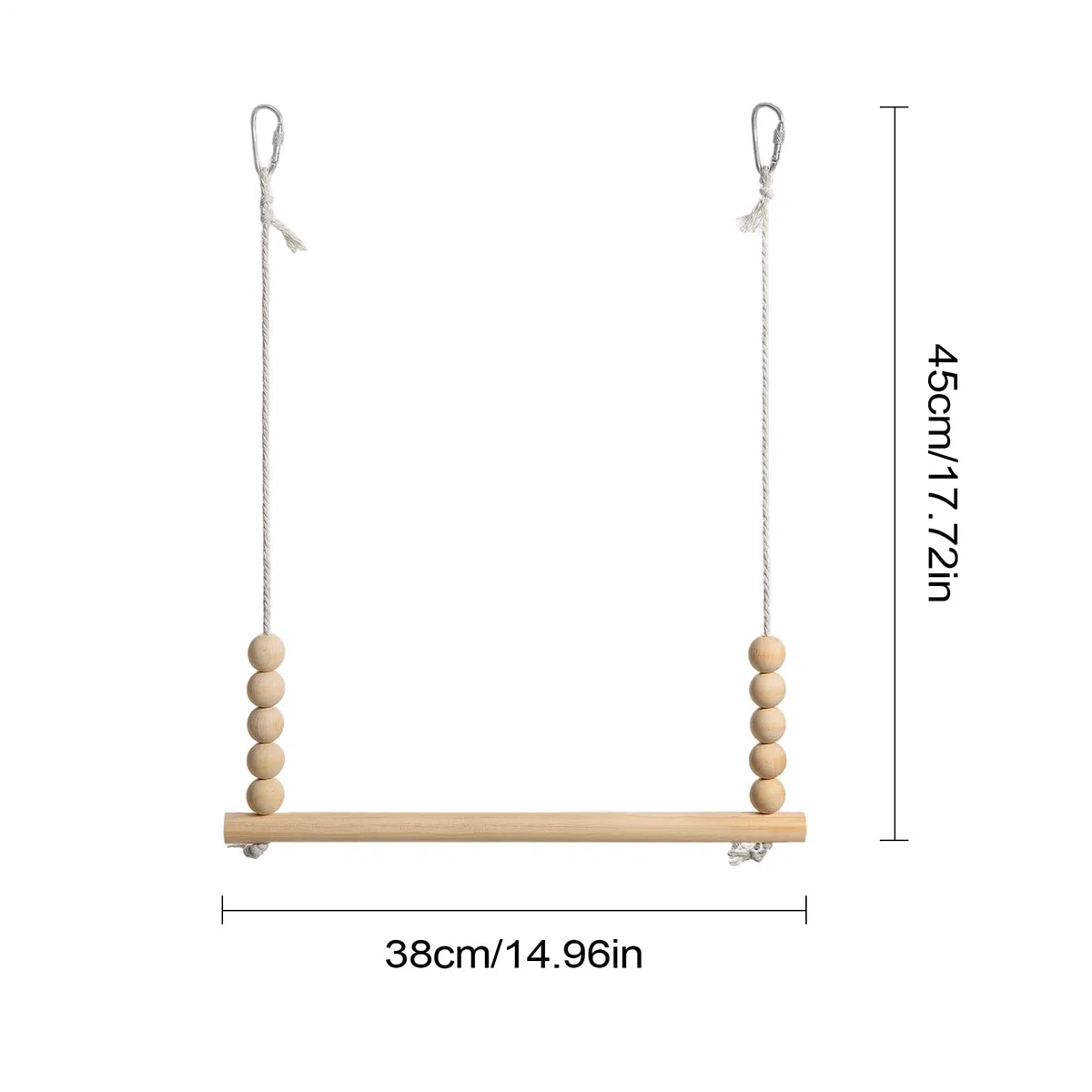 Jouet Balançoire pour Poules, en Bois Naturel pour Volailles | Perchoir Échelle Stable Sécurisé Enrichissement Jeu Repos Volaille Basse-Cour Ferme