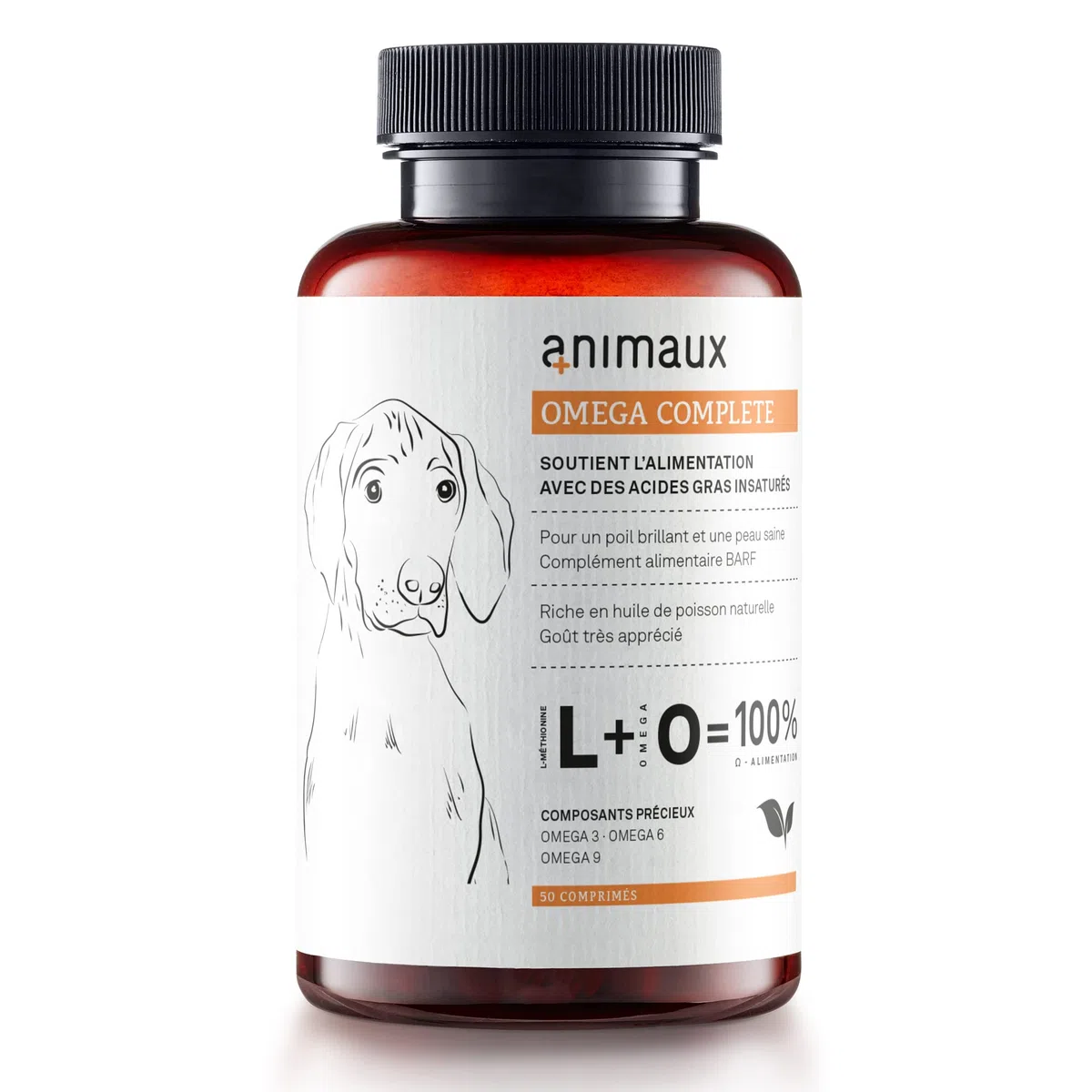 Omega 3, 6 & 9 pour Chiens - 50 comprimés à mâcher - Huile de Poisson Naturelle avec acides Gras pour Le métabolisme, la Formation des os, la Peau et Le Pelage - animaux Omega Complete Dogs