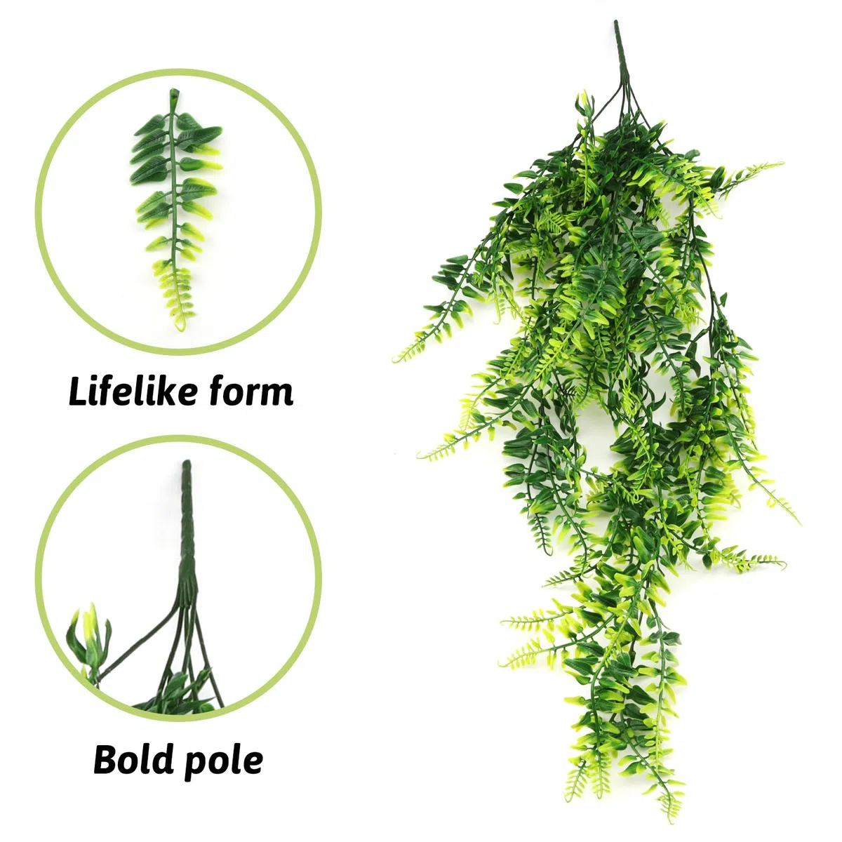 QUOZUO Terrarium Plante Decoration Vignes Plante tombante Artificielle Branche Decorative pour Lézard Escalade, Caméléon, Gecko, Serpents, Tortue