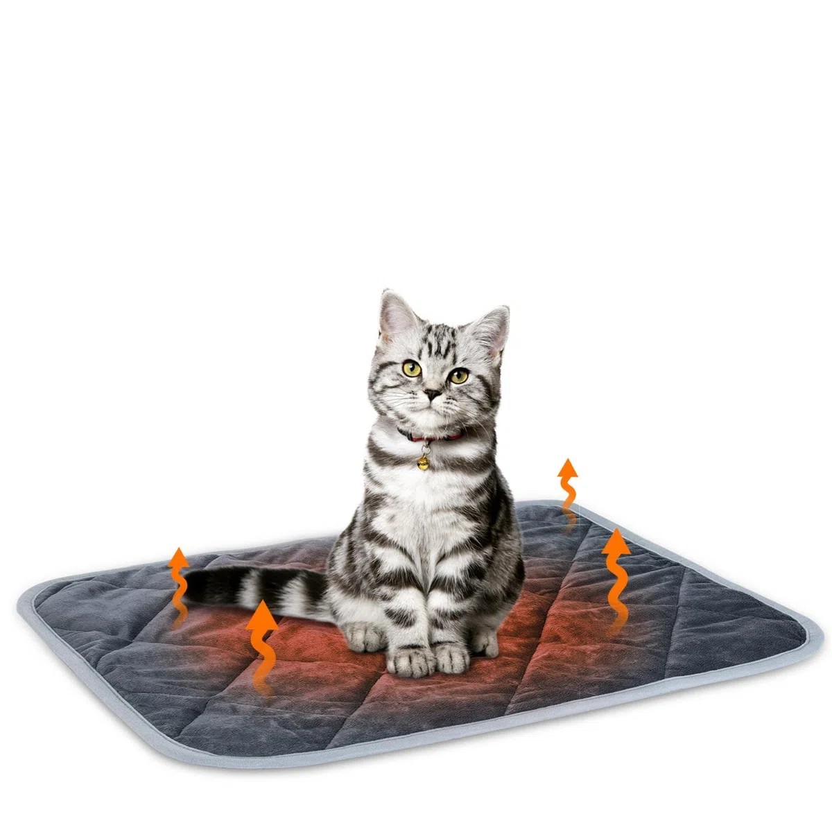 Nobleza Coussin Auto-Chauffant pour Chat & Chien, Tapis Couverture Thermique Confortable et écologique Lavable Anti-dérapant Etanche, sans électricité & Batteries, 40x50cm