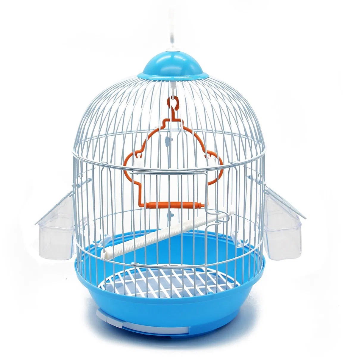 BPS Cage à Oiseaux en métal avec mangeoire Buveur Seau à trémie pivotant Différents modèles Couleur aléatoire Ship (Modèle 1270: 23 * 23 * 36,5 cm) BPS-1270