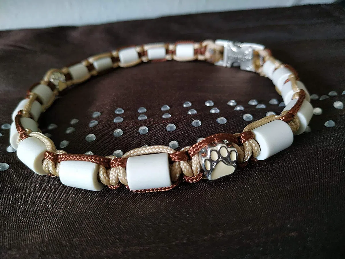 céramique EM - Collier paracord pour chien - coupe sur mesure - désormais possible avec prénom - veuillez prendre en compte le descriptif !