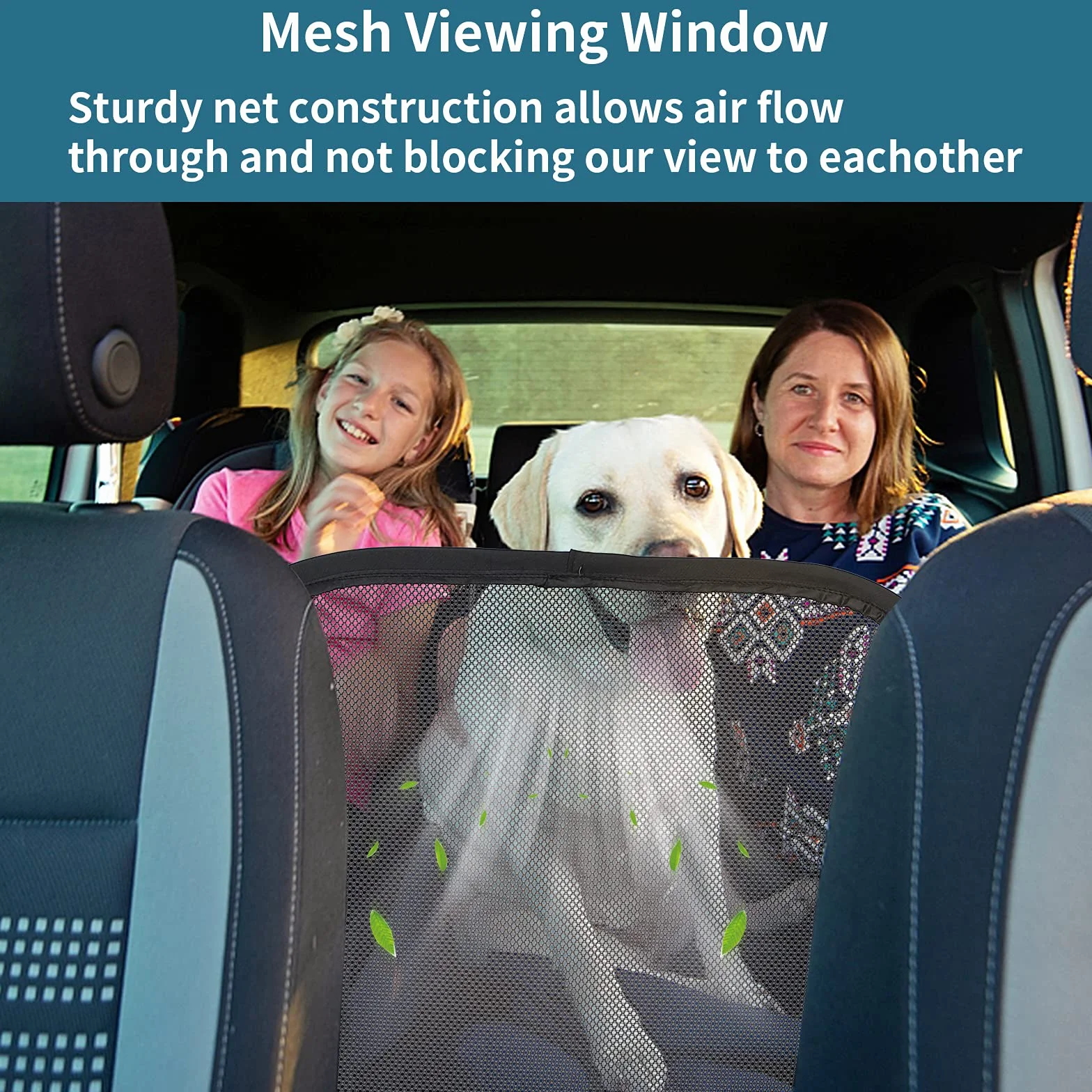 Petsfit Filet Voiture pour Chien Portable Filet de Protection Voiture Séparation pour Chien Chat Filet, Garde-Vhien SUV pour Un Transport en Toute Sécurité