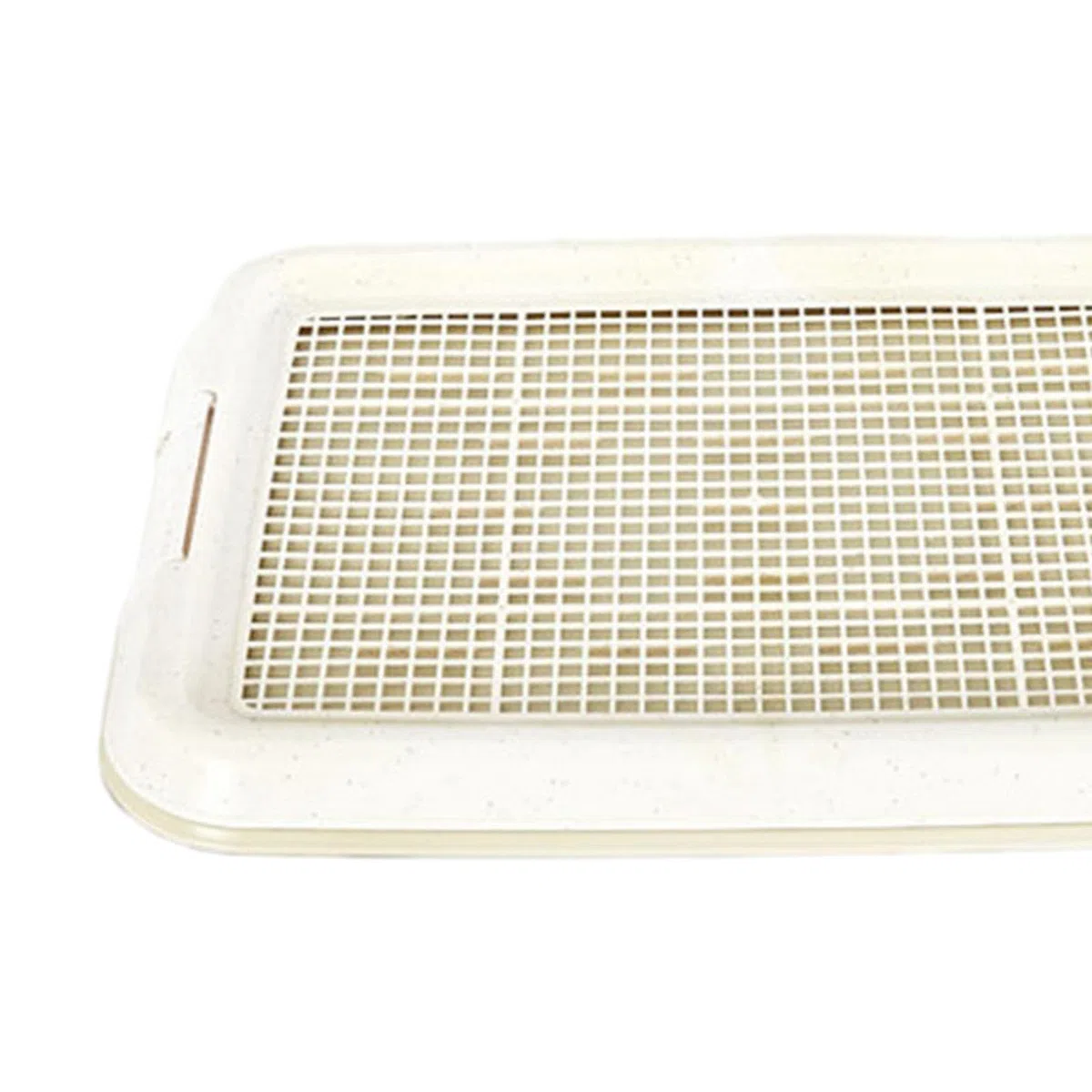 MagiDeal Pot de Toilette pour Chien, Facile à Nettoyer, intérieur Amovible, antidérapant, litière pour Chien, Plateau d'entraînement en Maille pour Chiens de, Blanc