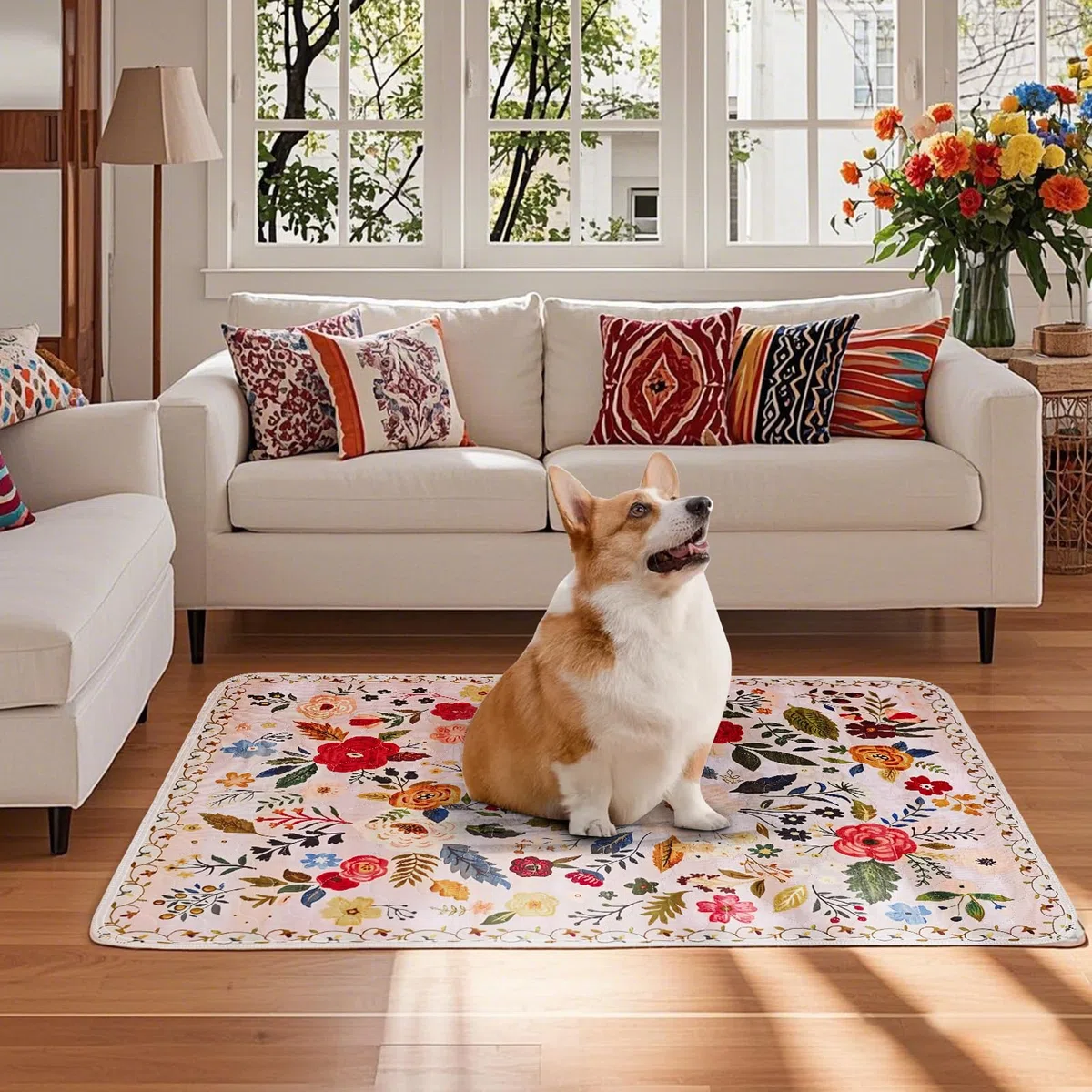 Lot de 2 Tapis hygiéniques lavables pour Chiens, réutilisables, 102 x 66 cm, Super absorbants, à séchage Rapide, imperméables et antidérapants pour Cage, Sol, canapé