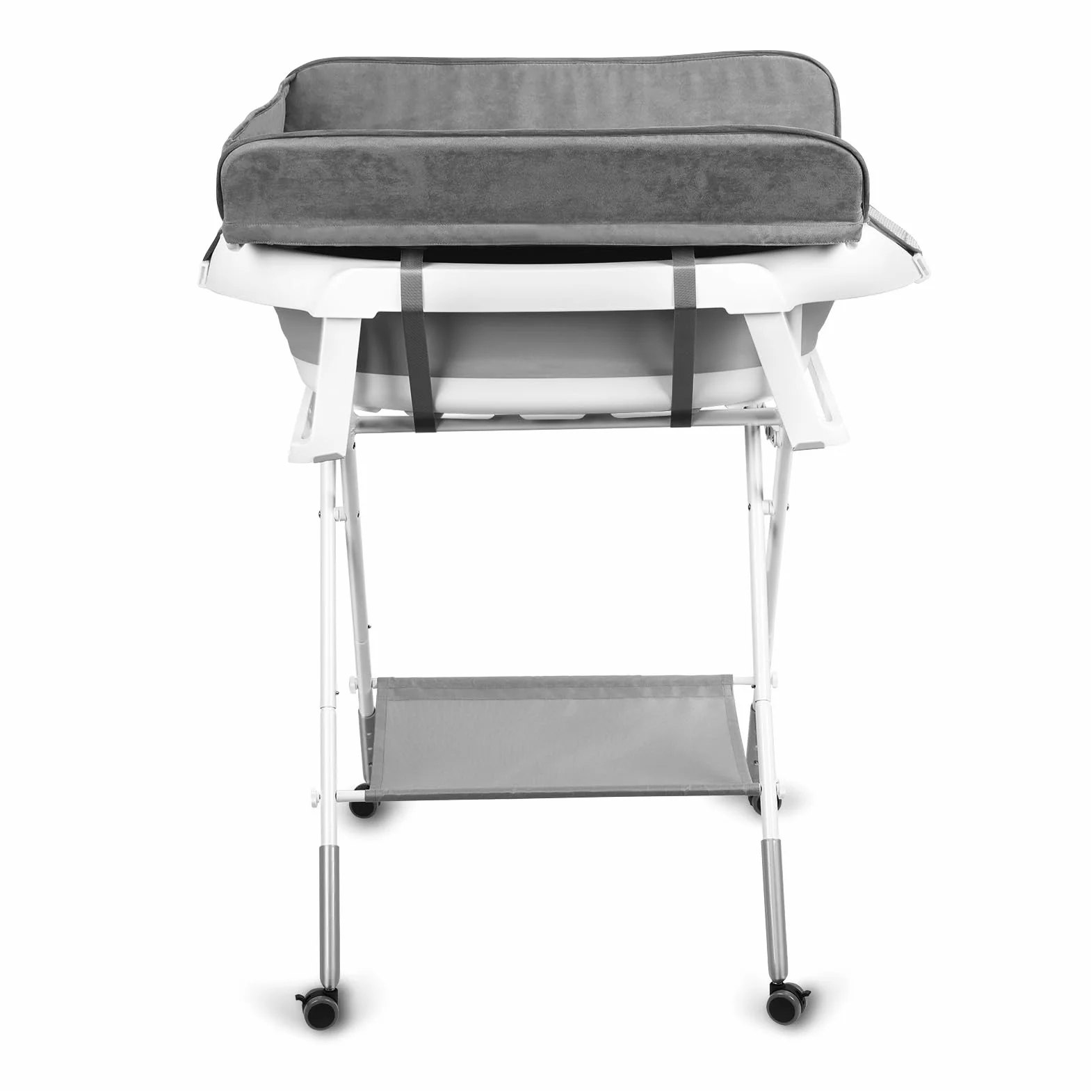 Baignoire 2 en 1 pour chien - Station de lavage pliable pour le bain et le toilettage - Baignoire de douche portable pliable pour petits chiens, chats et animaux domestiques avec 3 vitesses
