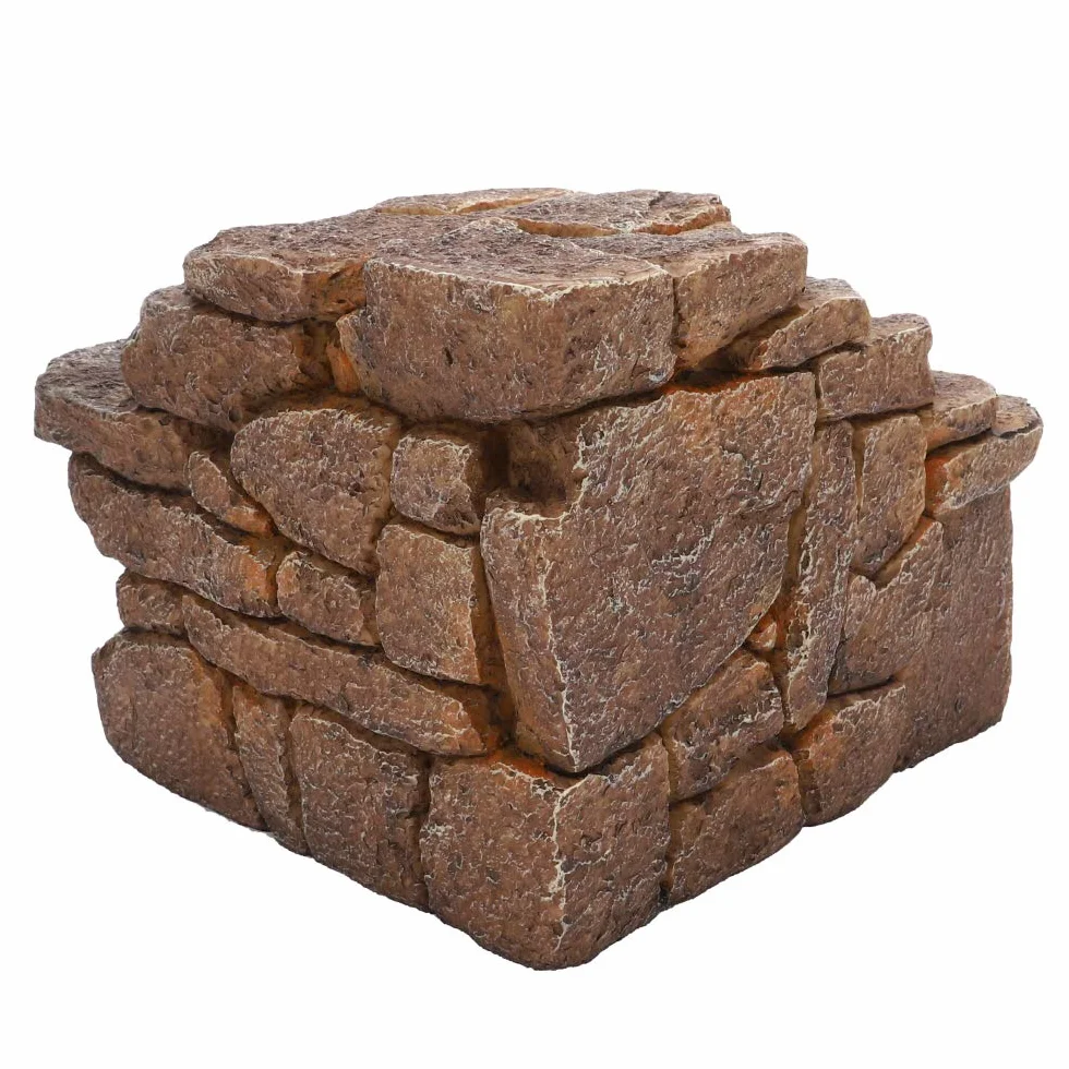 Hobby Terraristik Desert Cave 3 I 23 x 22 x 15,5 cm I Cachette Naturelle pour terrariums et Aquariums I Cachette décorative comme Refuge pour Reptiles, Amphibiens et Poissons