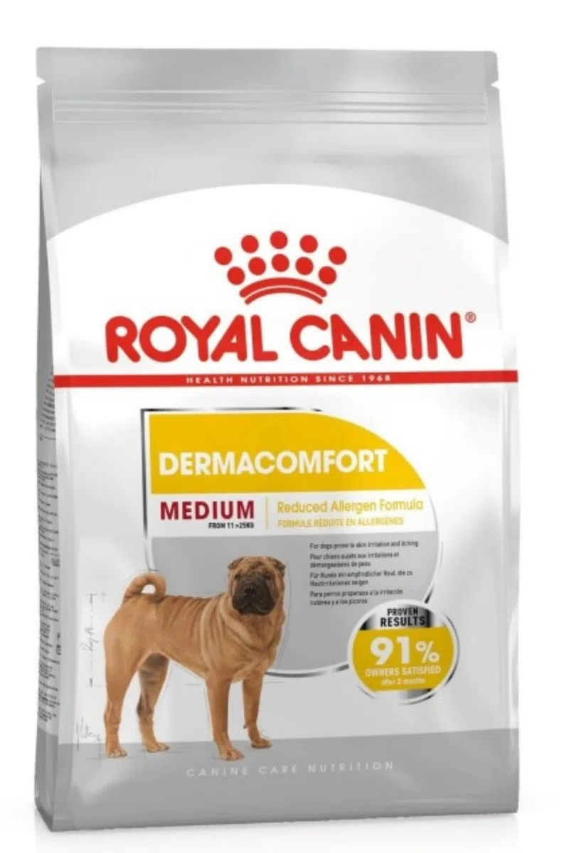 Royal Canin - Croquettes Medium Dermacomfort - Sac De 12 Kg