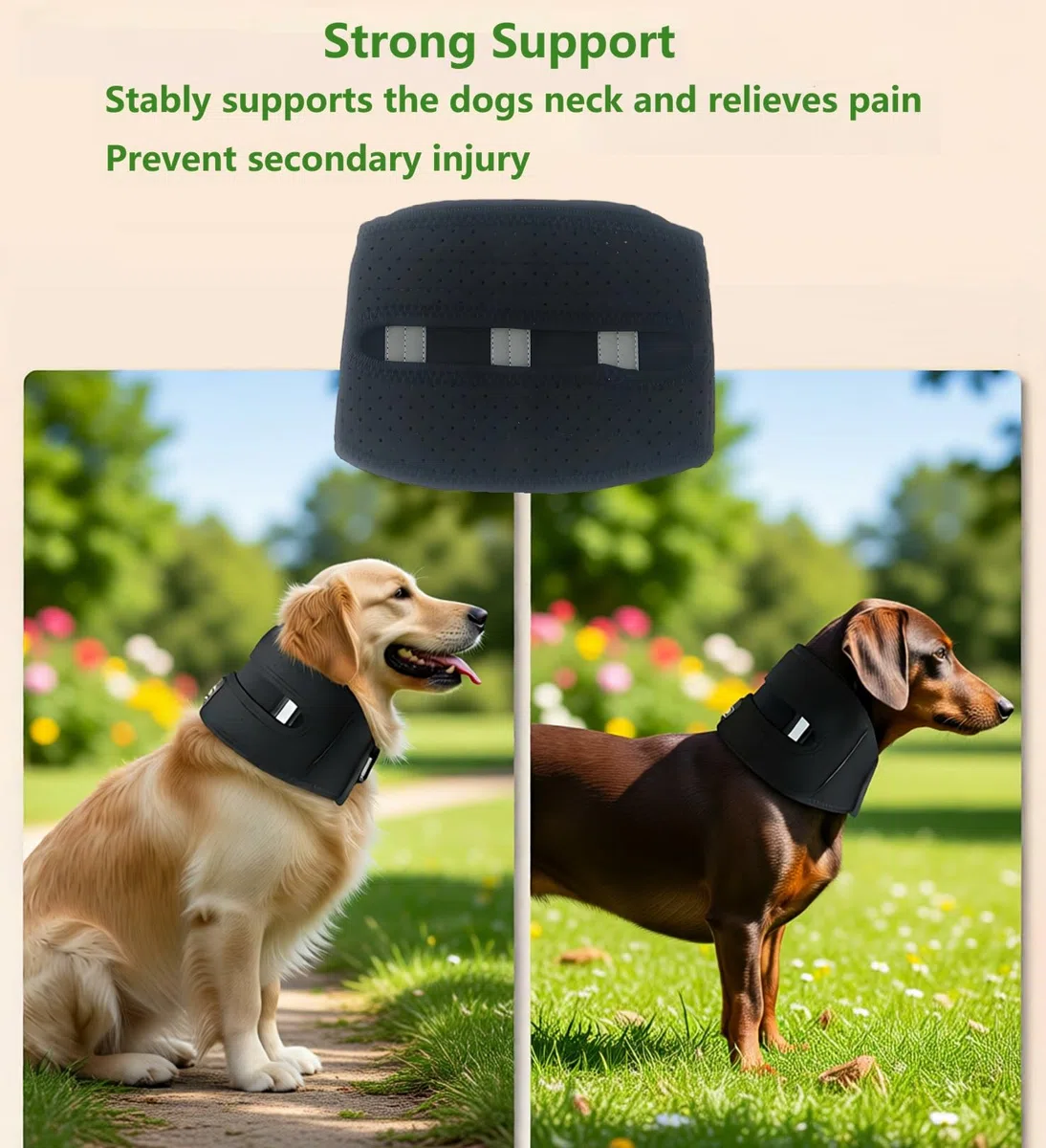 Cou pour Animaux de Compagnie Soutien Le Collier est utilisé pour soulager la Douleur chez Les Chiens,Chien Chat Anti Lechage Collier,Aide à la récupération des blessures au Cou(XL)