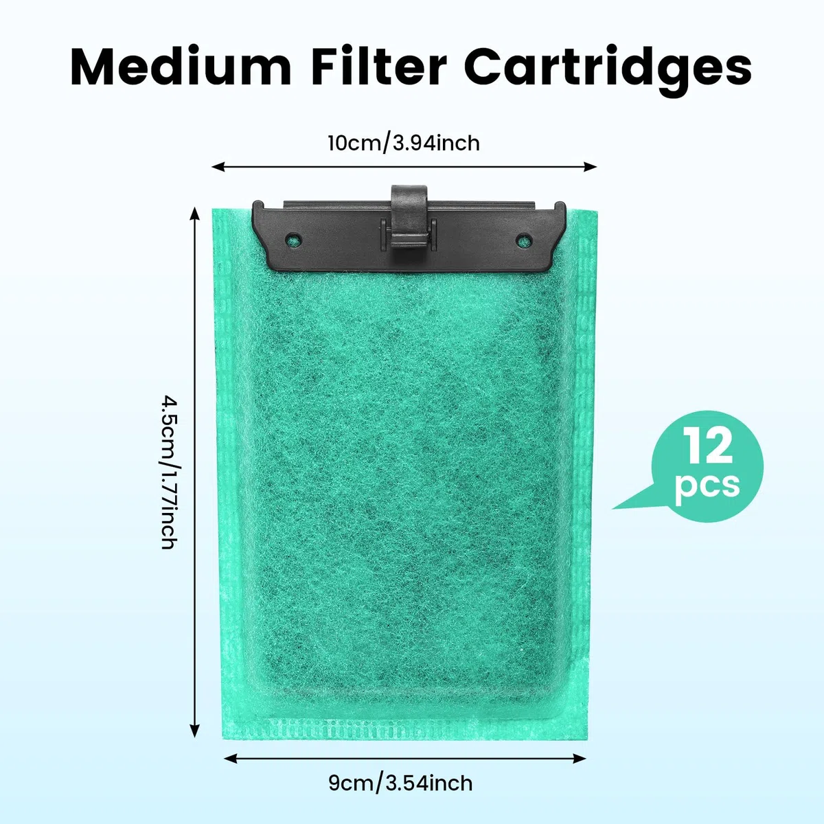 12 PCS Cartouches de Rechange Compatible avec Tetra EasyCrystal 250/300, Cartouches Filtrantes de Rechange pour EasyCrystal Contient du Charbon Actif et de la Zéolithe, Filtre Intérieur pour Aquarium