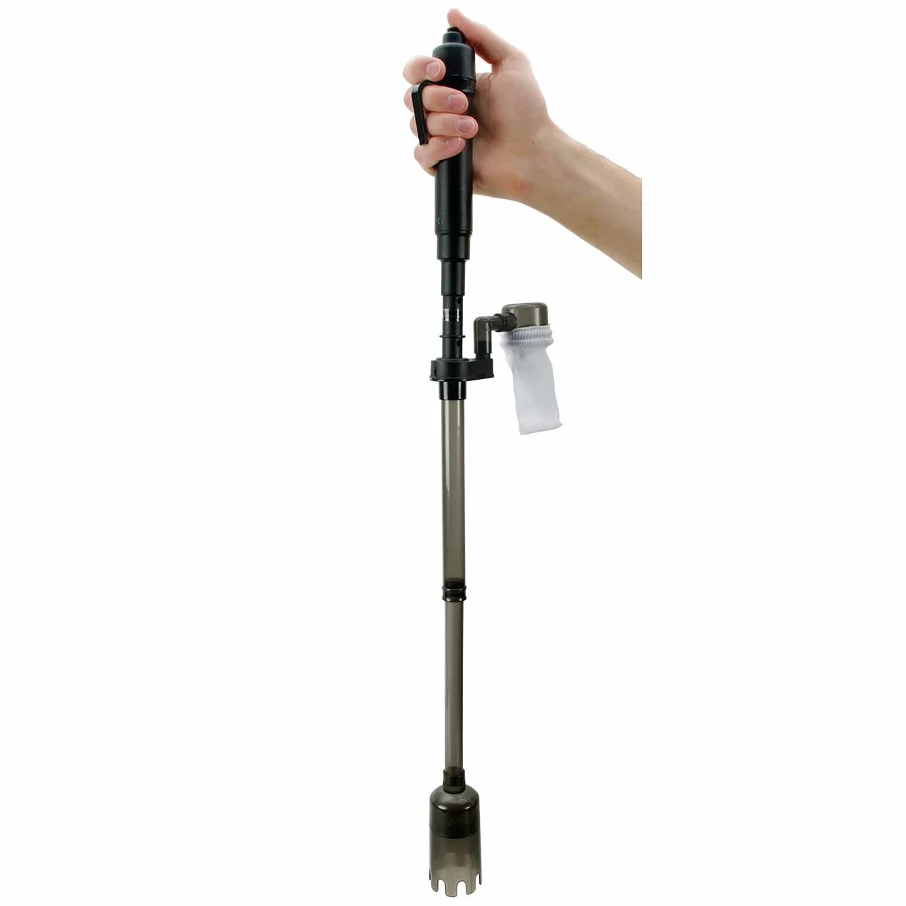 Marina Nettoyeur d'aquarium 3 en 1 Multi-Vac à piles, noir