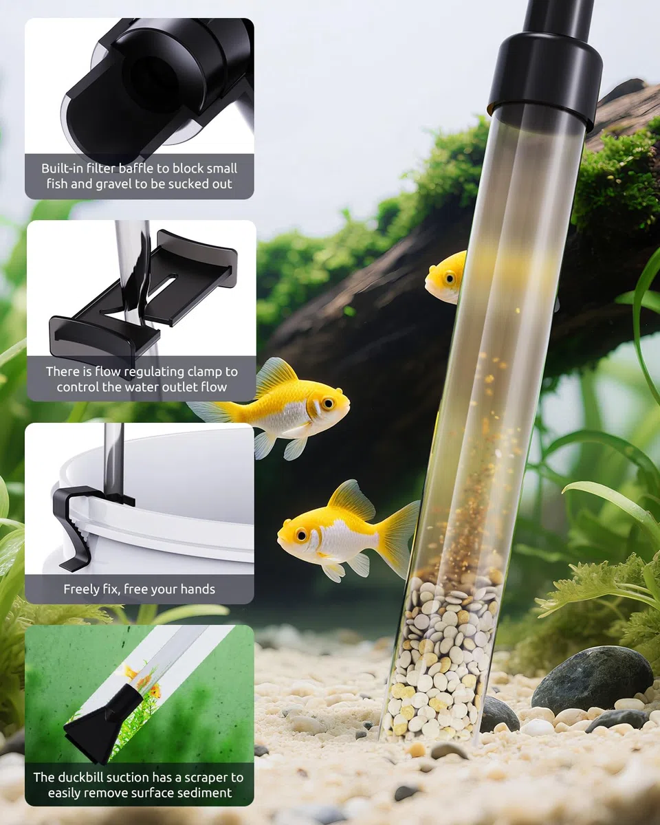 Pompe à siphon pour aquarium
