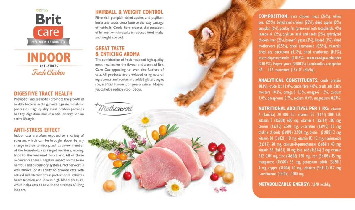 BRIT Care Grain Free Adulte Antistress Intérieur Poulet 7 kg