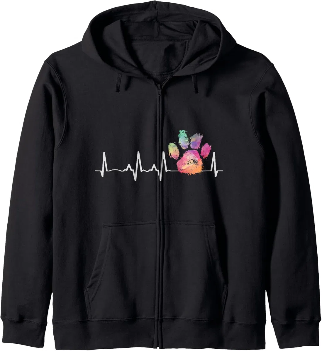 Joli cadeau vétérinaire - Motif empreintes de pattes arc-en-ciel - Technologie vétérinaire Sweat à Capuche