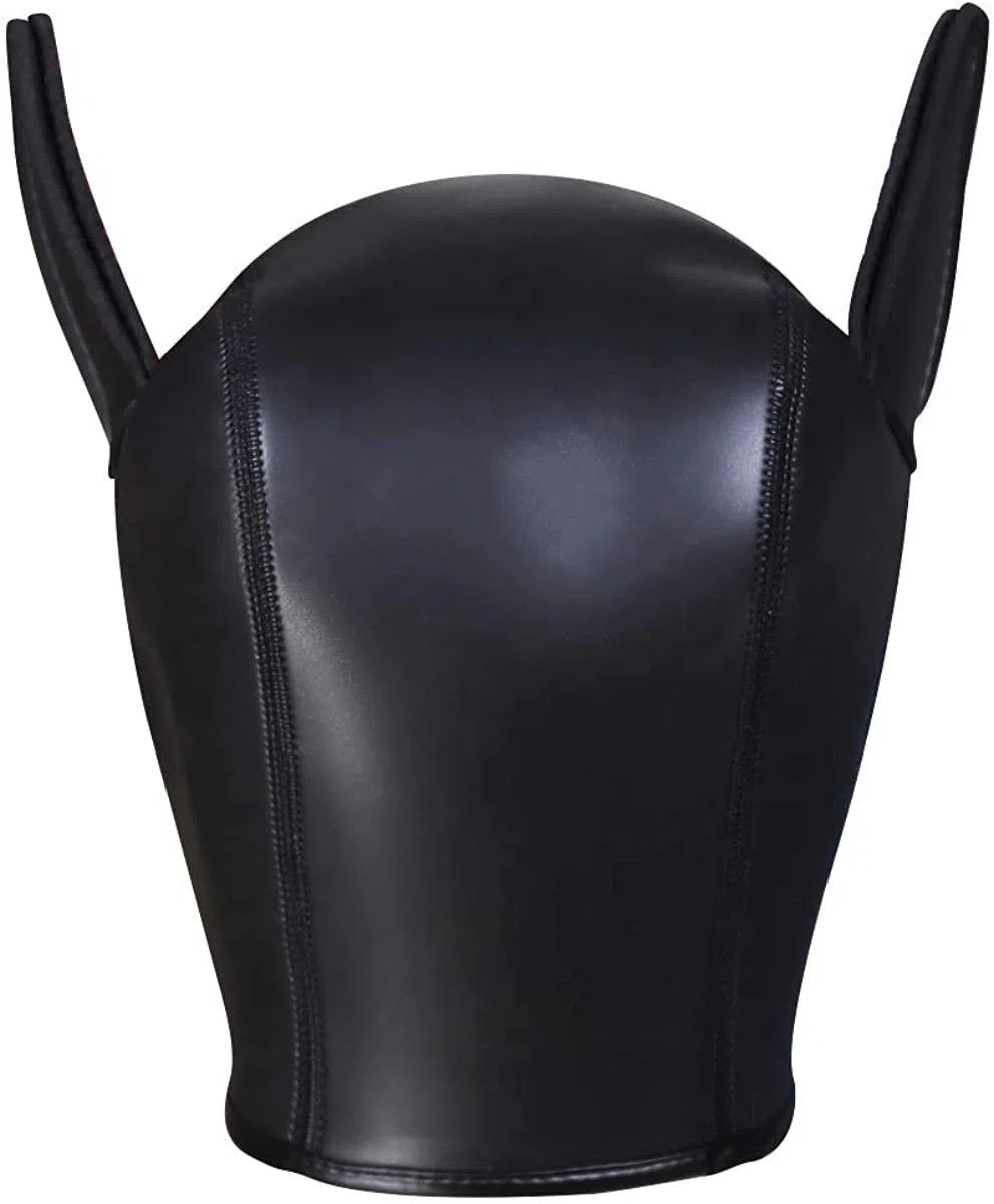 Masque pour chien Petplay en latex souple avec oreilles Masque pour chiot Masque pour chien Masques pour chien Bouche amovible Convient pour Halloween, fête de vacances