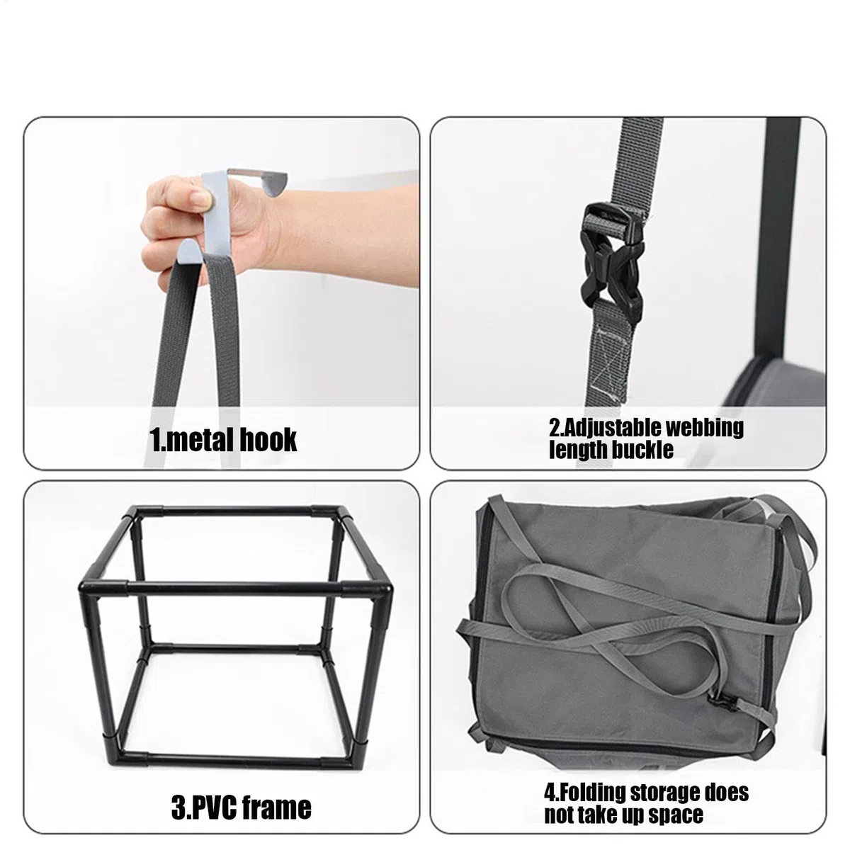 Espace sur les arbres pour chats - Grimpeur pour chat monté sur la porte, Meubles de lit tour pour chat | Hamac pour chat pliable à accrocher à la porte, 16 x 13 pouces, Niche pour chat souple