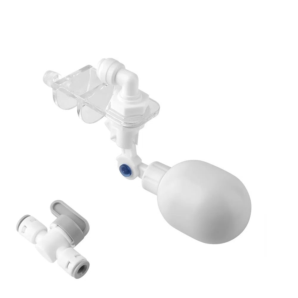 Joyzan Contrôleur D'eau Automatique pour Aquarium, Remplisseur Réglable De Niveau D'Eau En Plastique Remplissage Système Régulation du Montage Robinet Fotteur Poissons D'Aquarium à Bille Flottant
