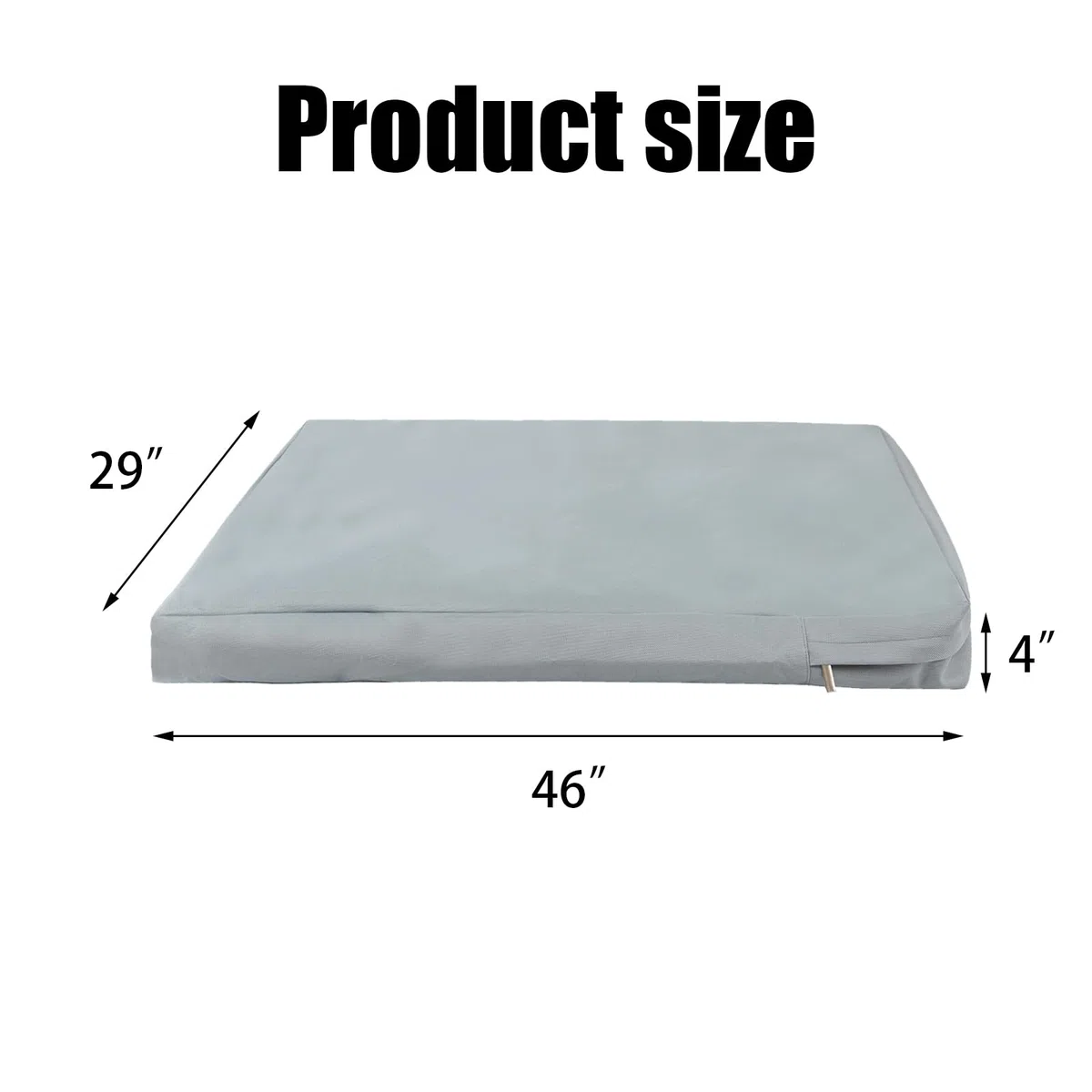 Housse de rechange imperméable pour lit de chien – Protège-matelas pour coussin de chien (taille XL : 116,8 x 73,7 x 10,2 cm, convient pour cage de 106,7 cm)