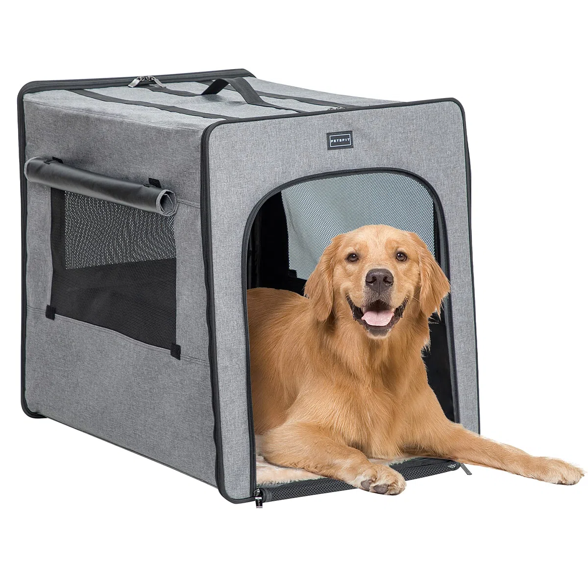 Petsfit Caisse de Transport pour Chien Pliable Sac pour Chien Chat Léger Caisse pour Voyage Voiture Boîte Oxford