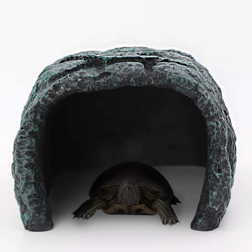 M.Z.A Cave d'aquarium pour Reptile, cachette pour Reptile, cachette de Roche, Grotte pour Aquarium, Reptile, Tortue, Petit lézard, Amphibiens
