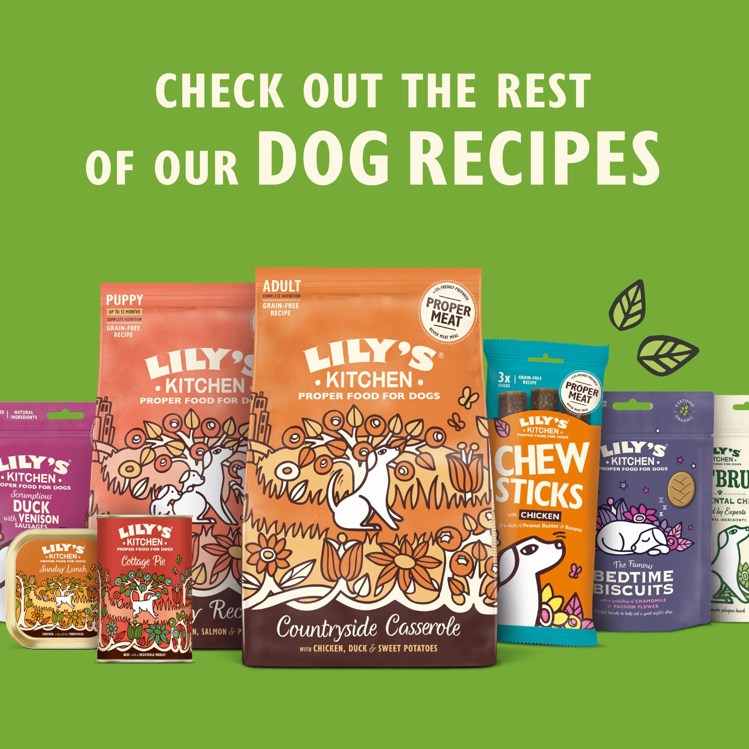 Lily’s Kitchen Fabriqué à partir d’ingrédients naturels Paquet de friandises Mini Jerky de délicieux Canard pour Chiens de Petite, Moyenne et Grande Taille 8 x 70g