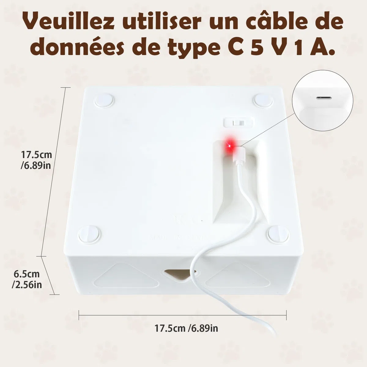 Migipaws Jouet pour Chat, Jouet interactif Automatique à 7 Trous pour Souris, Jouet d'éveil Ultra Amusant pour Les Chats d'intérieur, Rechargeable par USB, 4 pièces de Plumes