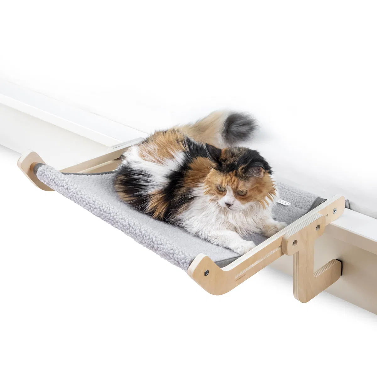 InnovaGoods® Hanging Cat Hammock, Wool Cat Bed, Scratch Resistant Hammock, Cat Bed Pas de Griffes ou de Marques sur Les Surfaces, Convient à Divers usages et espaces.