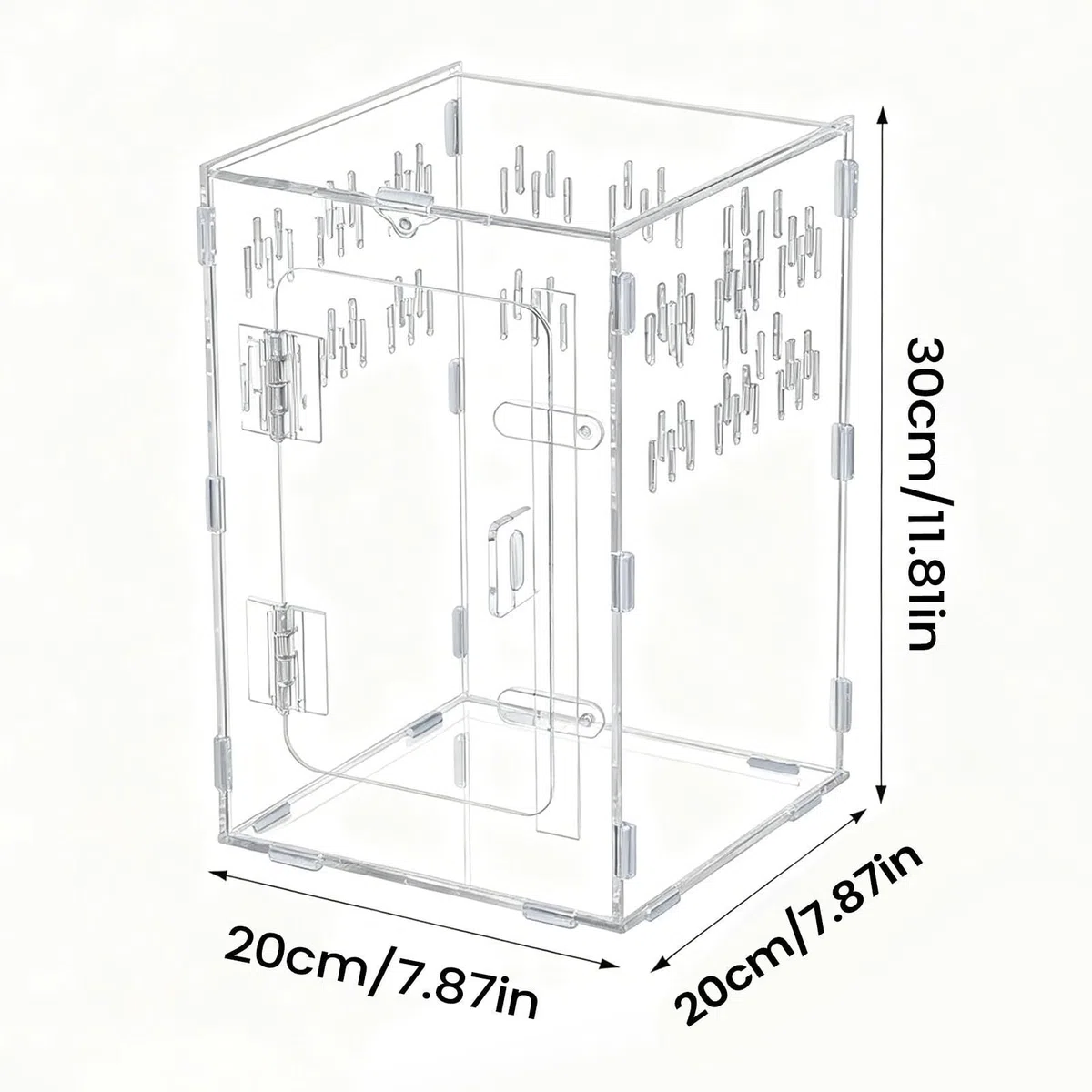 Terrarium pour Araignées - Boîte Habitat en Acrylique Transparent avec Caverne | Terrarium pour Reptiles - Convient pour Tortues, Dragons Barbus, Serpents, Tortues, Geckos, Bernard, Reptiles,