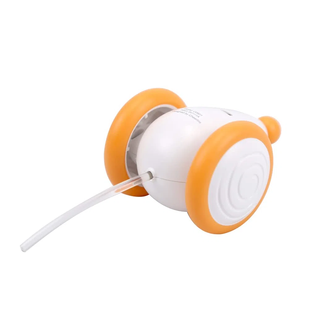 INF Souris jouet électrique pour chat, souris jouet pour chat avec câble USB, souris jouet interactive avec queue lumineuse