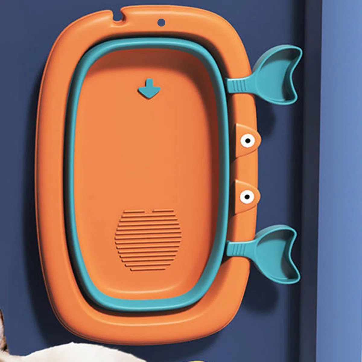 Qcwwy Fournitures de Toilettage de Nettoyage de Chien, Baignoire Portative Multifonctionnelle d'animal Familier avec Le Trou de Douche pour Les Chats et Les Chiens Baignoire Pliable