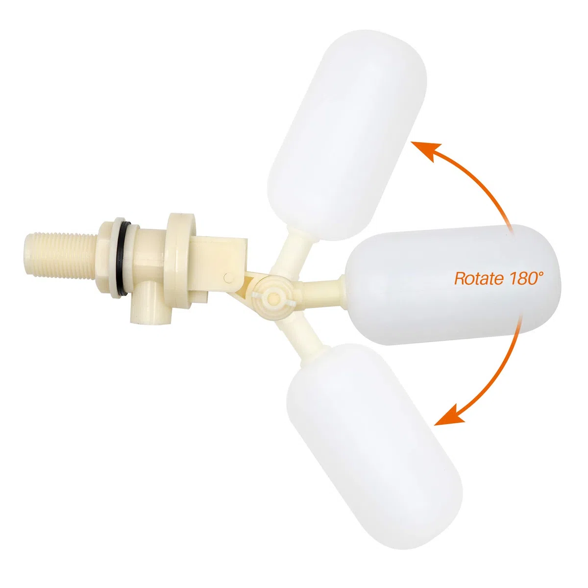 Vannes à Flottante 1/2", Tube d'alimentation Automatique avec Bras Réglable pour Bassins, Abreuvoirs, Fontaines, Réservoirs d'eau, Aquariums et Aquaculture, Lot de 2