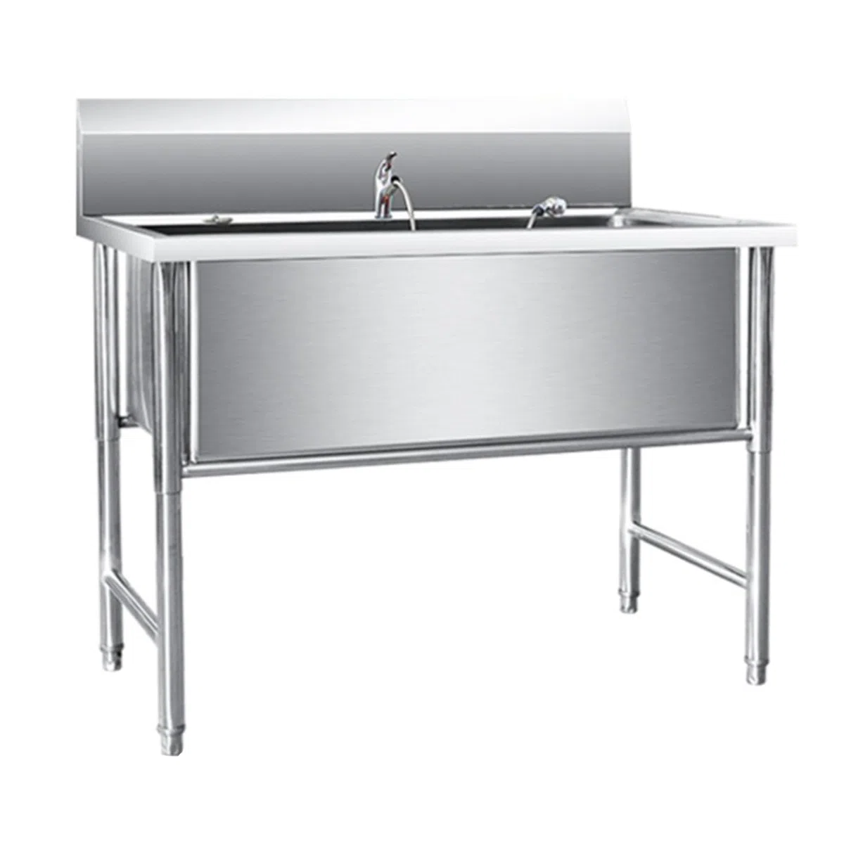 Baignoire pour Chien Inox,Baignoire de Toilettage Professionnelle,Baignoire Toilettage en Acier Inoxydable Chien,Grand Bain de Toilettage, Animaux Baignoire Chien, Table Toilettage Animaux(31in/80cm,D