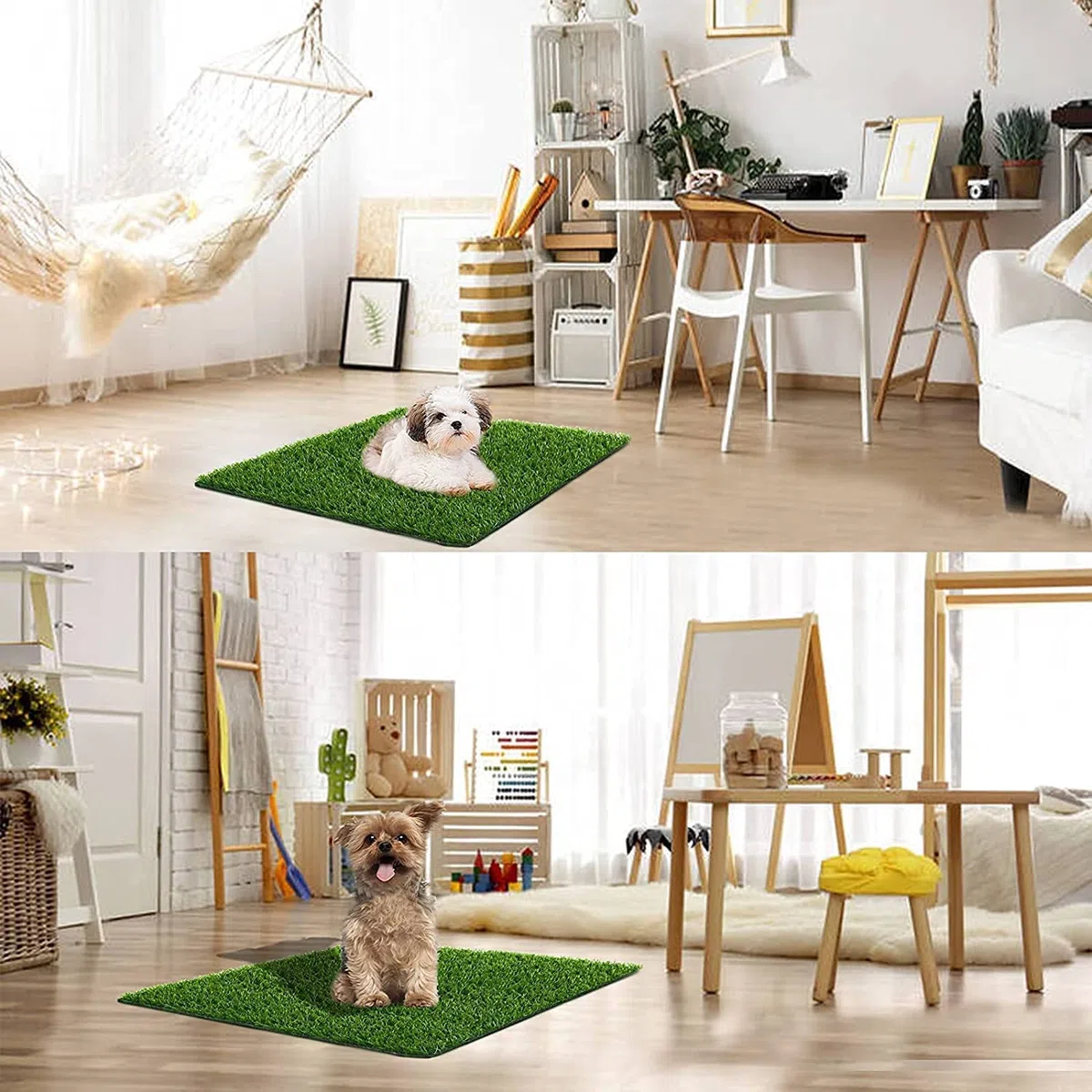 50 X 60 cm Gazon Artificiel pour Chiens, intérieur et extérieur, Fausse Herbe pour Chiens, Zone d'apprentissage de la propreté, terrasse, pelouse, décoration
