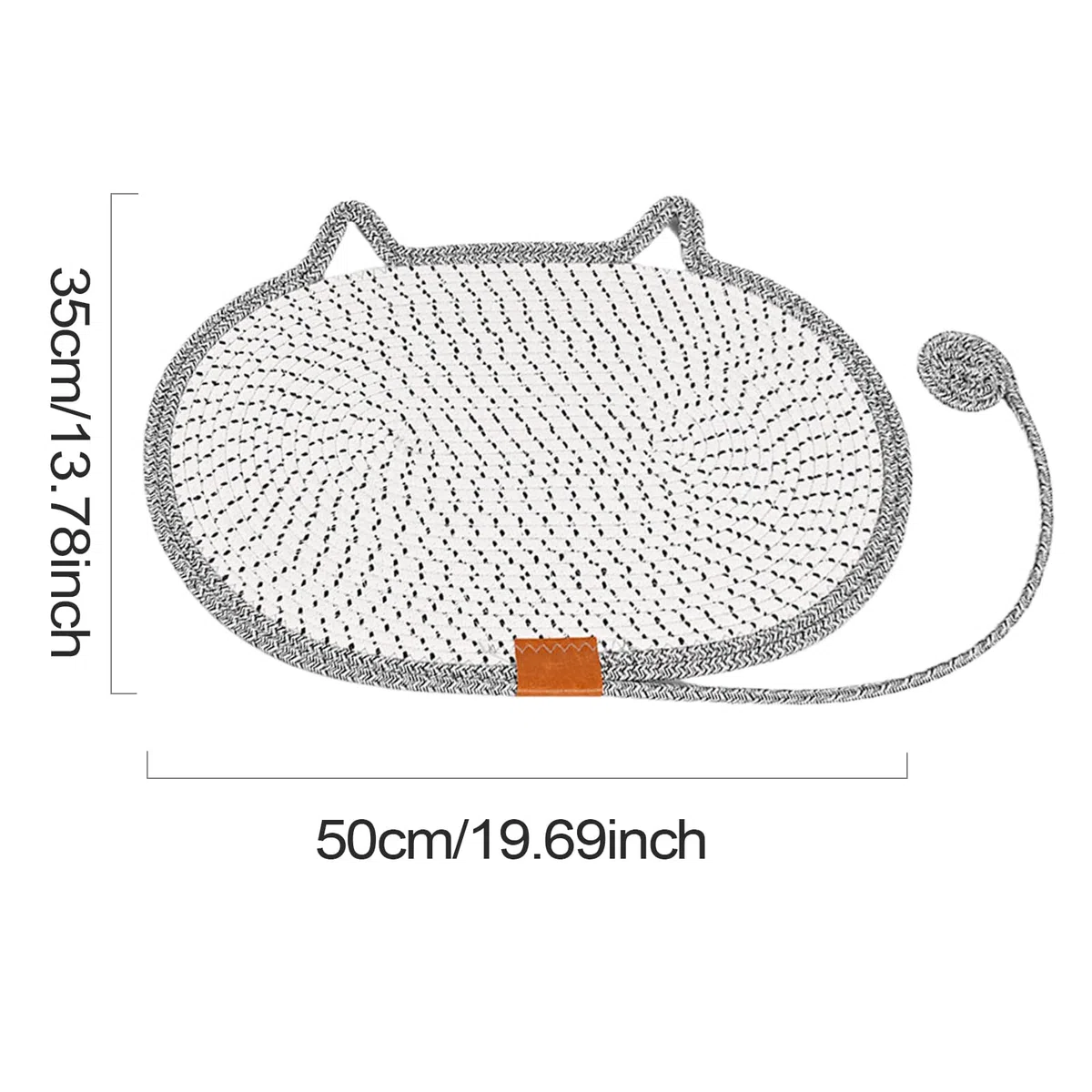 Tapis À Griffes pour Chats | à Griffoir Ronde en Corde de Coton - Accessoire Lavable pour Animaux Domestiques pour Intérieur Extérieur Sol Porte Coin Maison Canapé Table Voyage