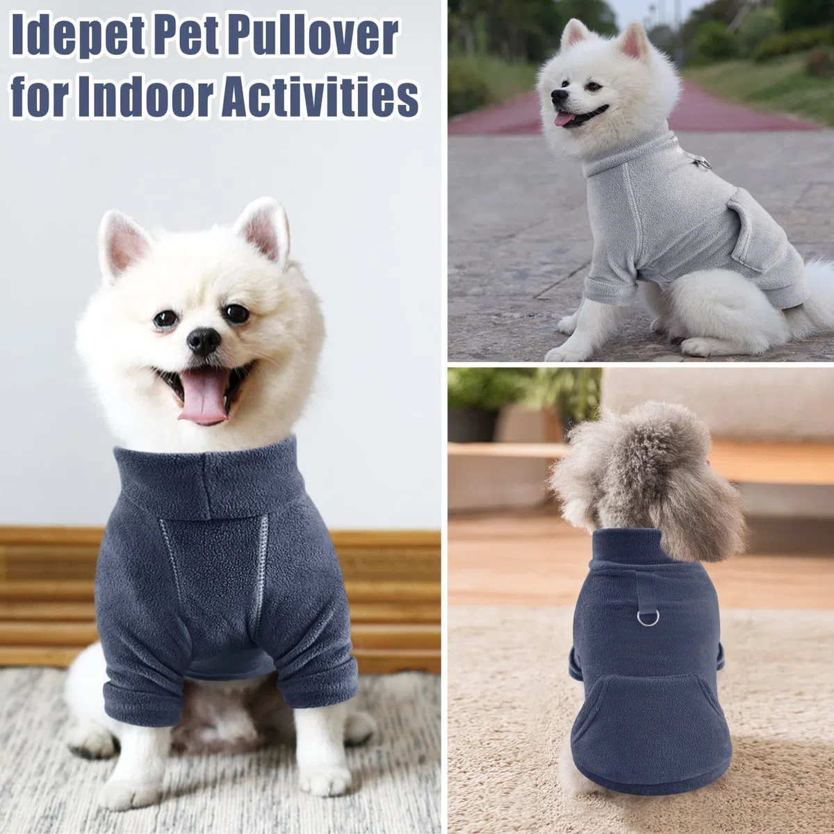 Pull Chien Hoodie Animaux de Compagnie Manteau Chaud Coton Sweat Shirt Vêtements pour Chiens avec Poches Chien Pull pour Chiens Body