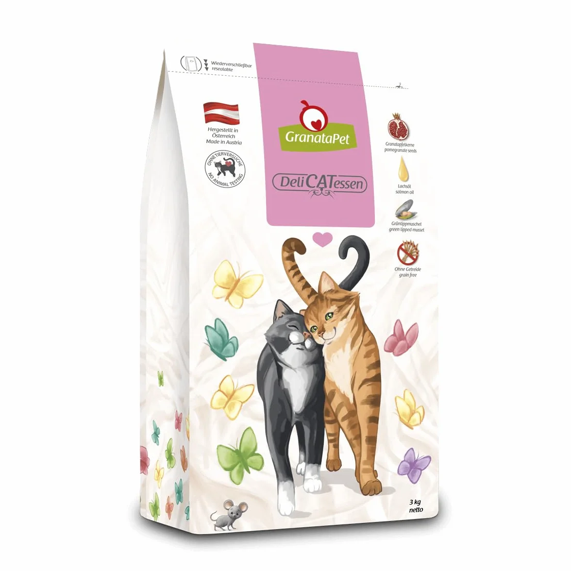 GranataPet Delicatessen Nourriture sèche pour Chats et crevettes de mer savoureuse Nourriture complète sans céréales et sans Sucre 9 kg