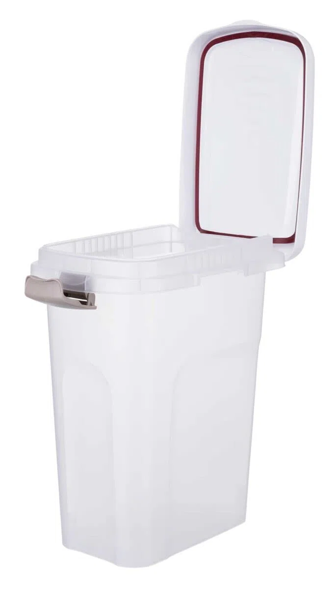 Trixie Baril de Nourriture Transparent/Blanc 15 L/22 x 41 x 33 cm