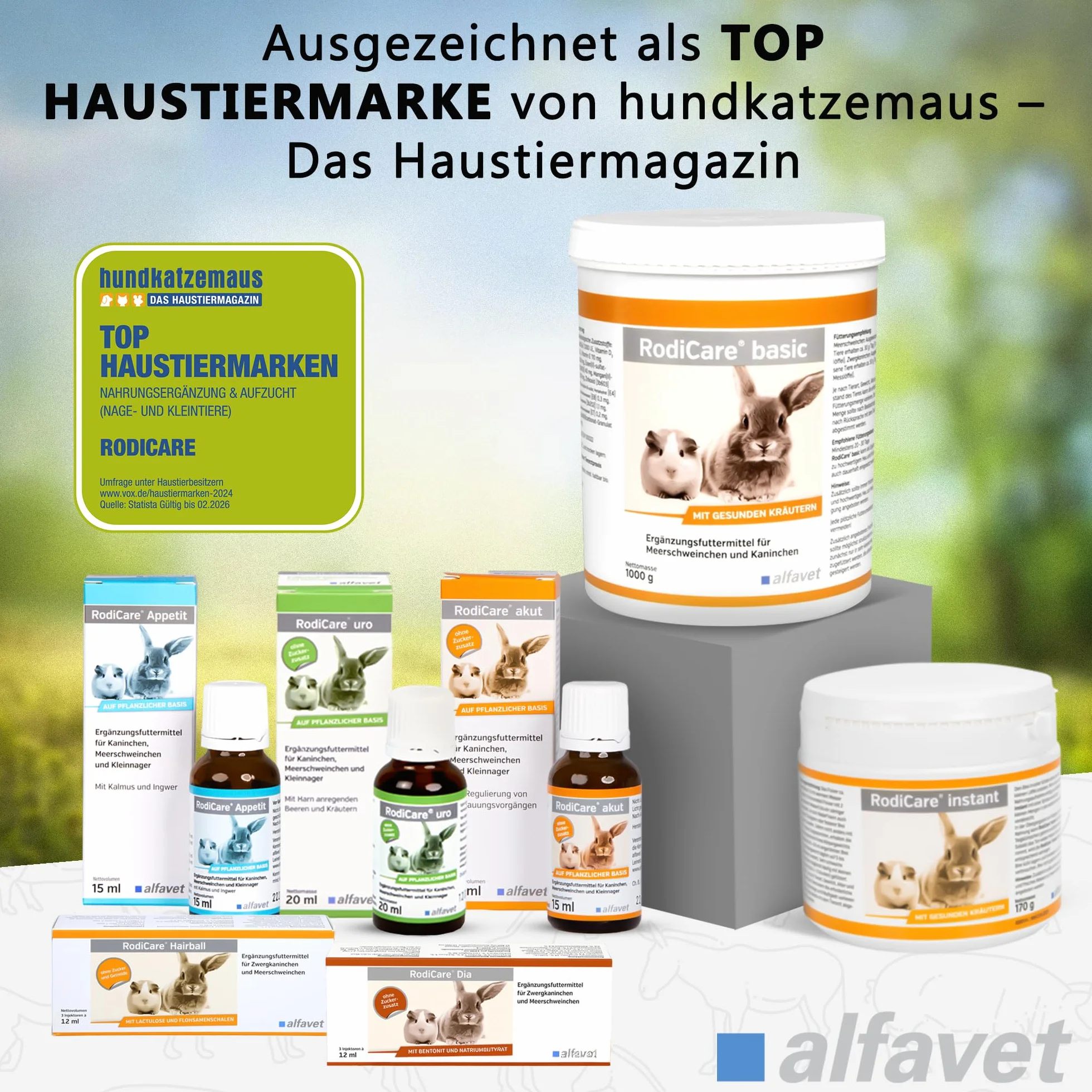 alfavet RodiCare Pulmo : 20 ML Complément Alimentaire pour Lapins Nains, cochons d'Inde et Petits rongeurs pour Soutenir Les défenses physiologiques des Voies respiratoires