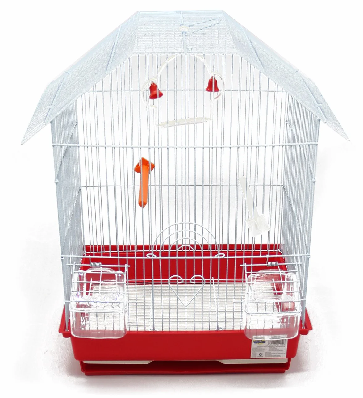BPS Bird Cage Metal avec Feeder Drinker Swing Jumper Color Bucket Envoyer au Hasard 34,5 x 28 x 46 cm BPS-1152