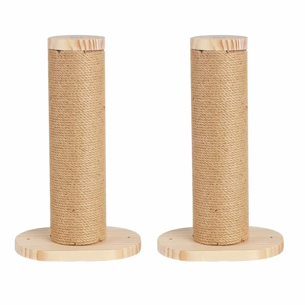 Hamac pour Chat Mural Grande Étagère pour Chat avec 2 Pilier d'escalade pour Chat, Fenetre Pliable Lit pour Chat, Capacité de Charge 18kg