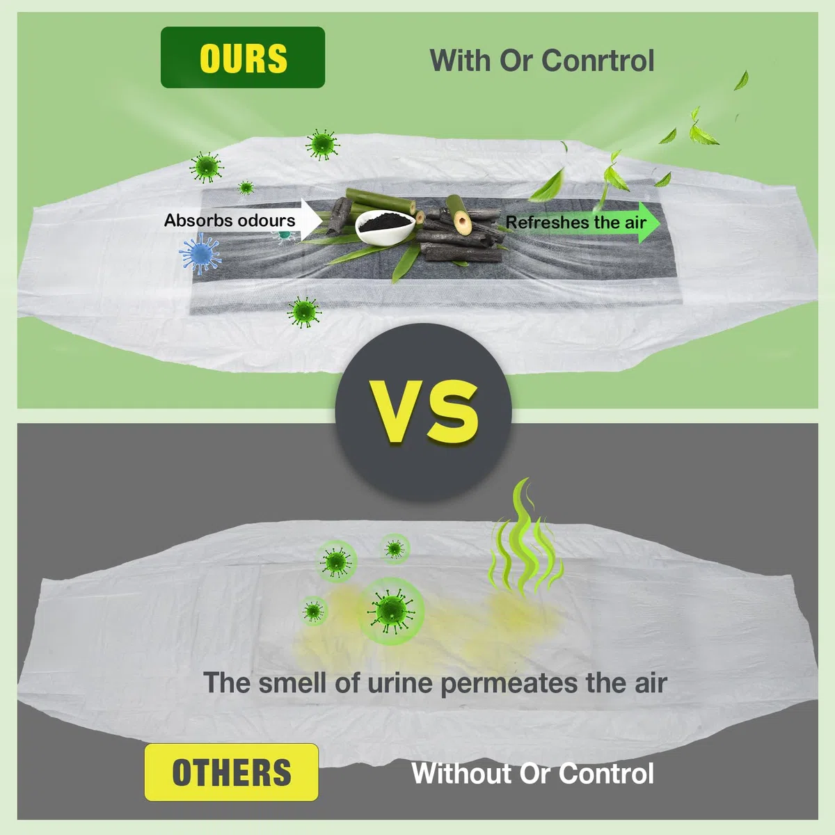 Couches pour Chien mâle, M-48 Couches jetables pour mâles avec Charbon activé, Neutralisation des odeurs, Couches Douces et Respirantes, Pantalons d'incontinence pour Chiots M-48