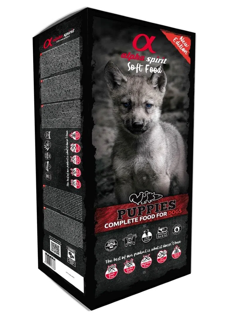 Alpha Spirit 3004209 - Nourriture Semi-Humide, Chiots, 9 Kg