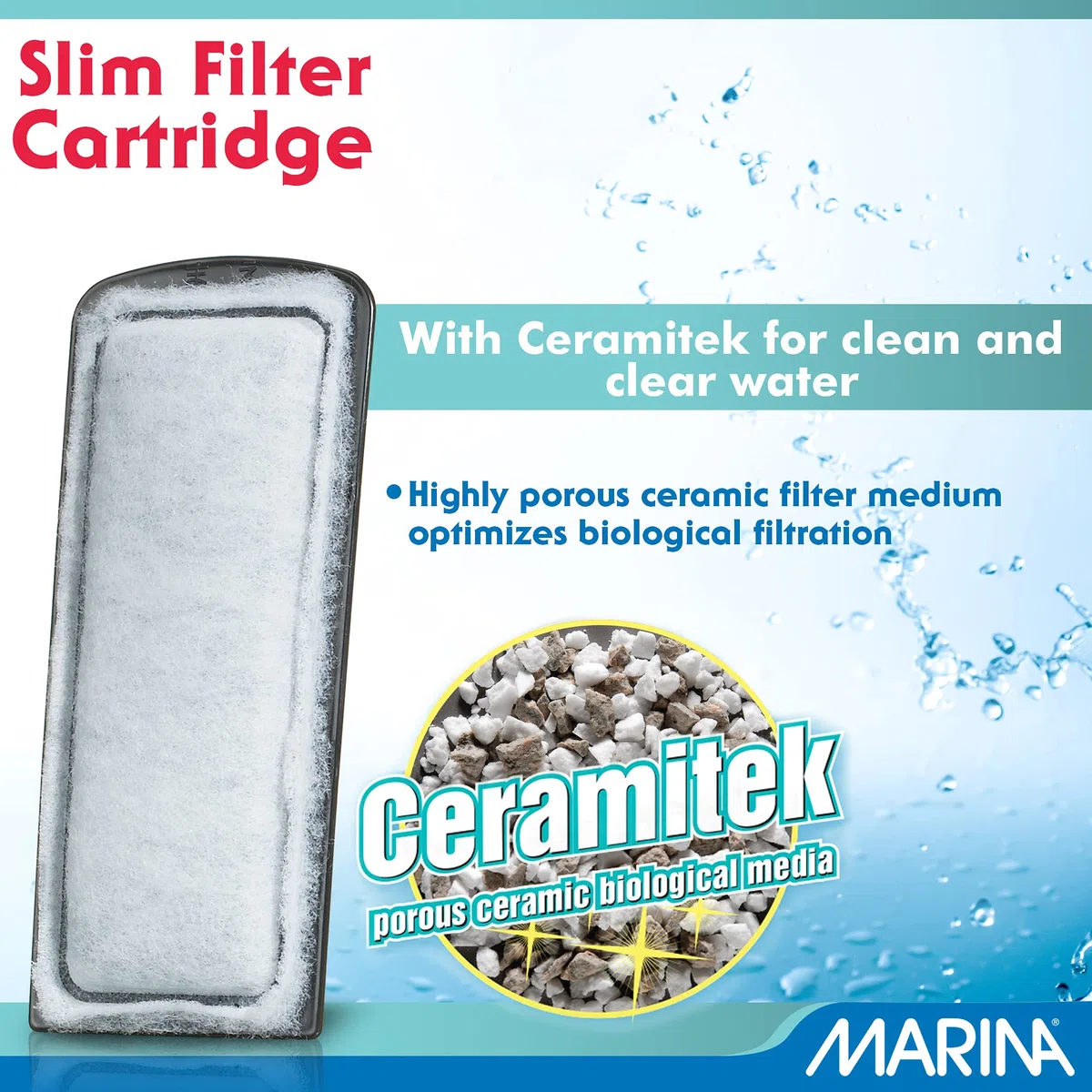 Marina Filtre pour Aquariophilie Cartouche Bio Card, 3 Unité (Lot de 1)