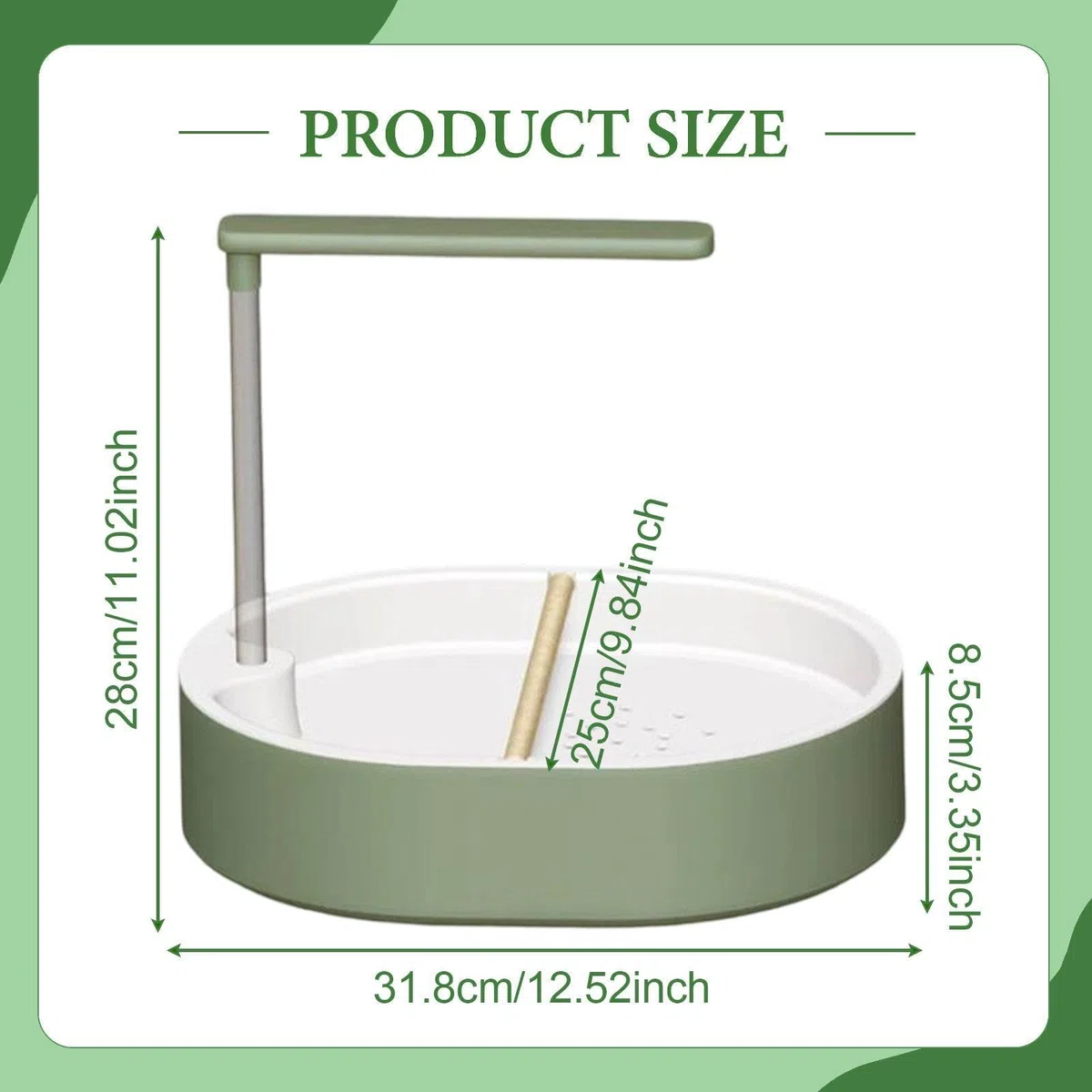 Sharplace Douche pour Perroquet, Baignoire Automatique pour Oiseaux, Accessoires pour Cage à calopsittes, Fournitures pour perruches, Polyvalente et Portable, Style A
