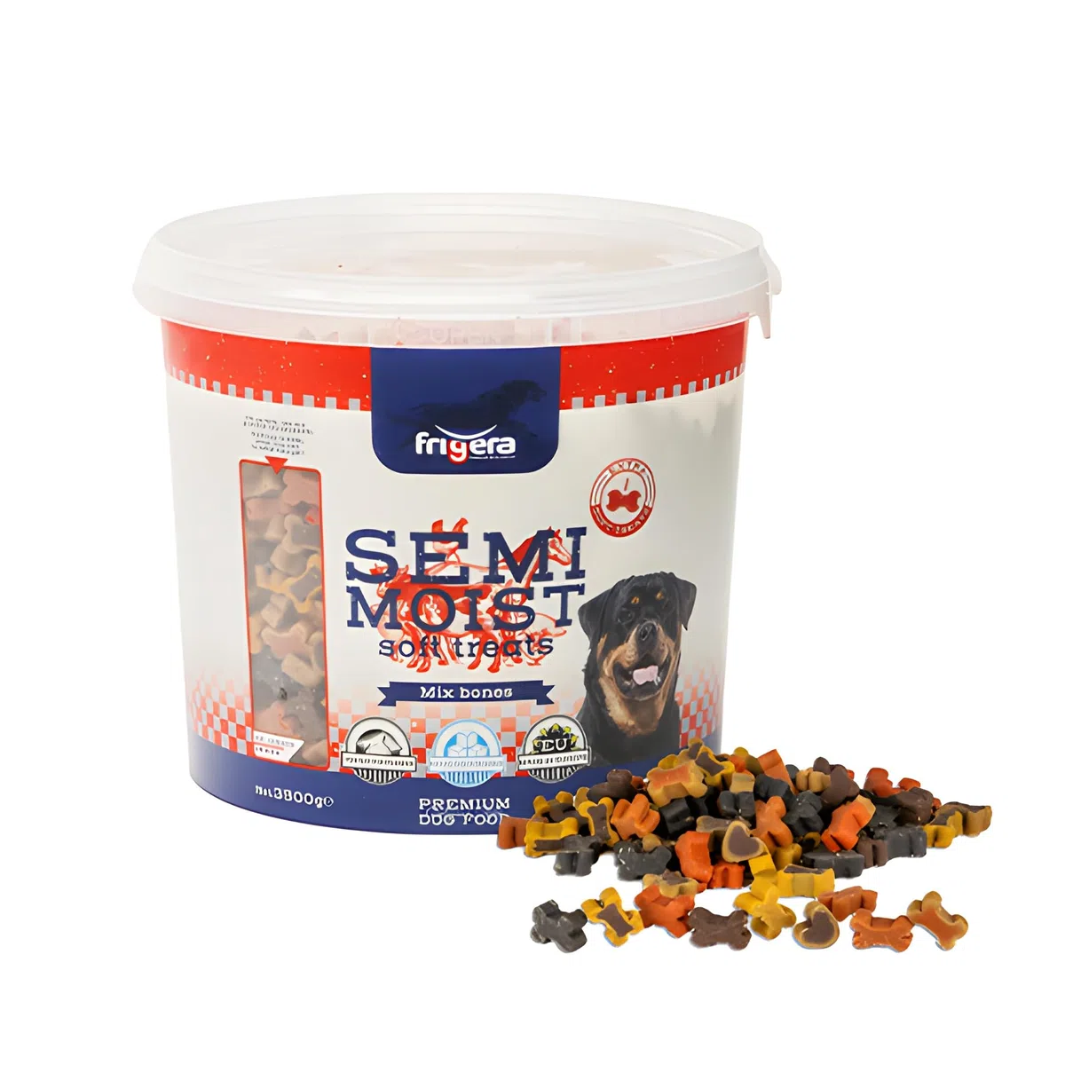 Frigera Semi-Moist Soft Treats Mix Bones (9) 3500g