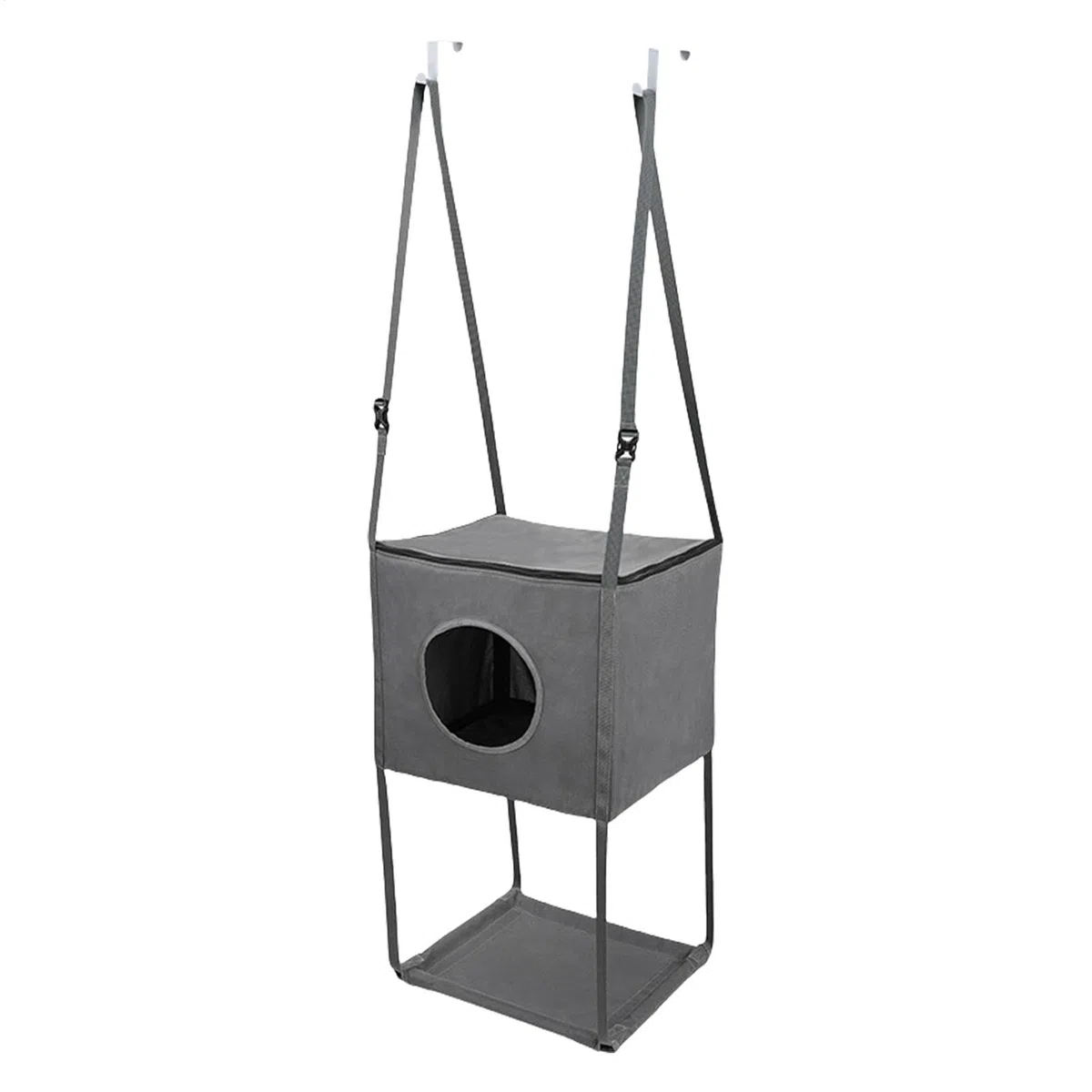 Espace sur les arbres pour chats - Grimpeur pour chat monté sur la porte, Meubles de lit tour pour chat | Hamac pour chat pliable à accrocher à la porte, 16 x 13 pouces, Niche pour chat souple