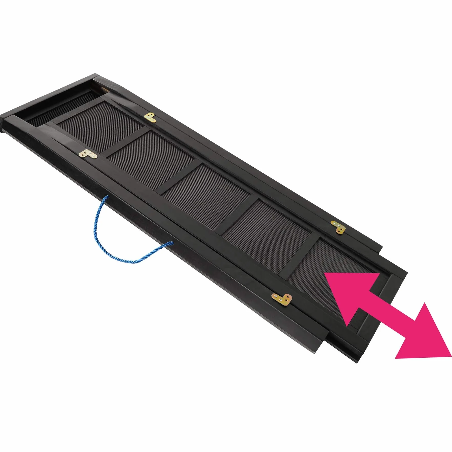 TecTake 403247 Rampe pour Chien, Aide à l'entrée dans Le Coffre, escalier télescopique pour Chiens, Rampe en Bois, antidérapante, 165 x 43 cm, jusqu'à 50 kg