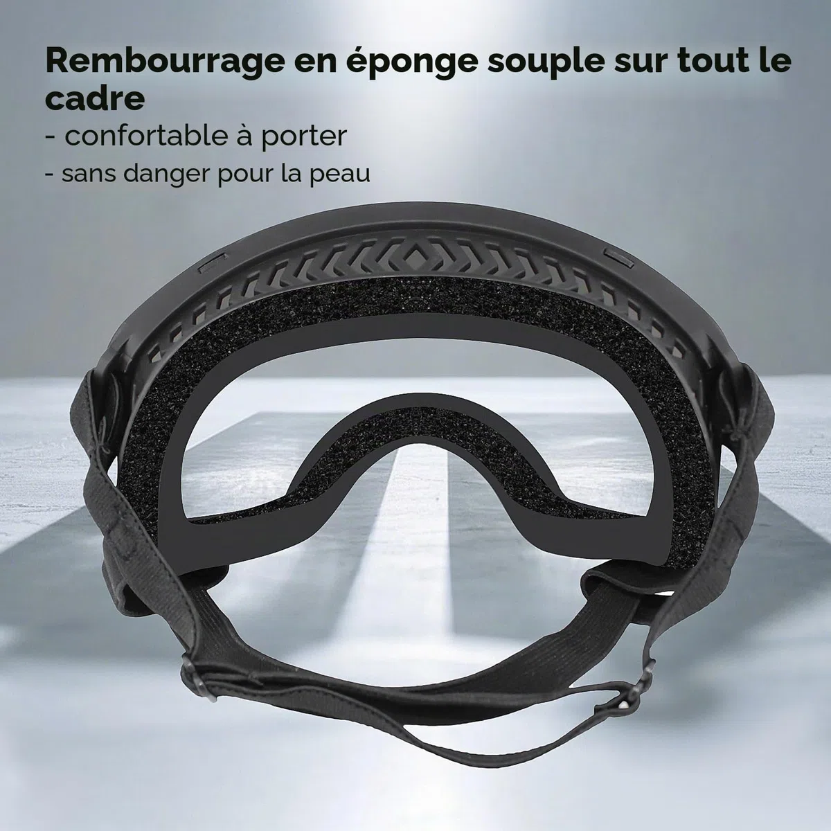 NAMSAN Lunettes de Soleil pour Chien avec Protection UV Bandeau Ajustable et Coussinets en Mousse Lunettes de Soleil pour Animaux de Compagnie Protégeant Les Yeux des Grands Chiens - Clair