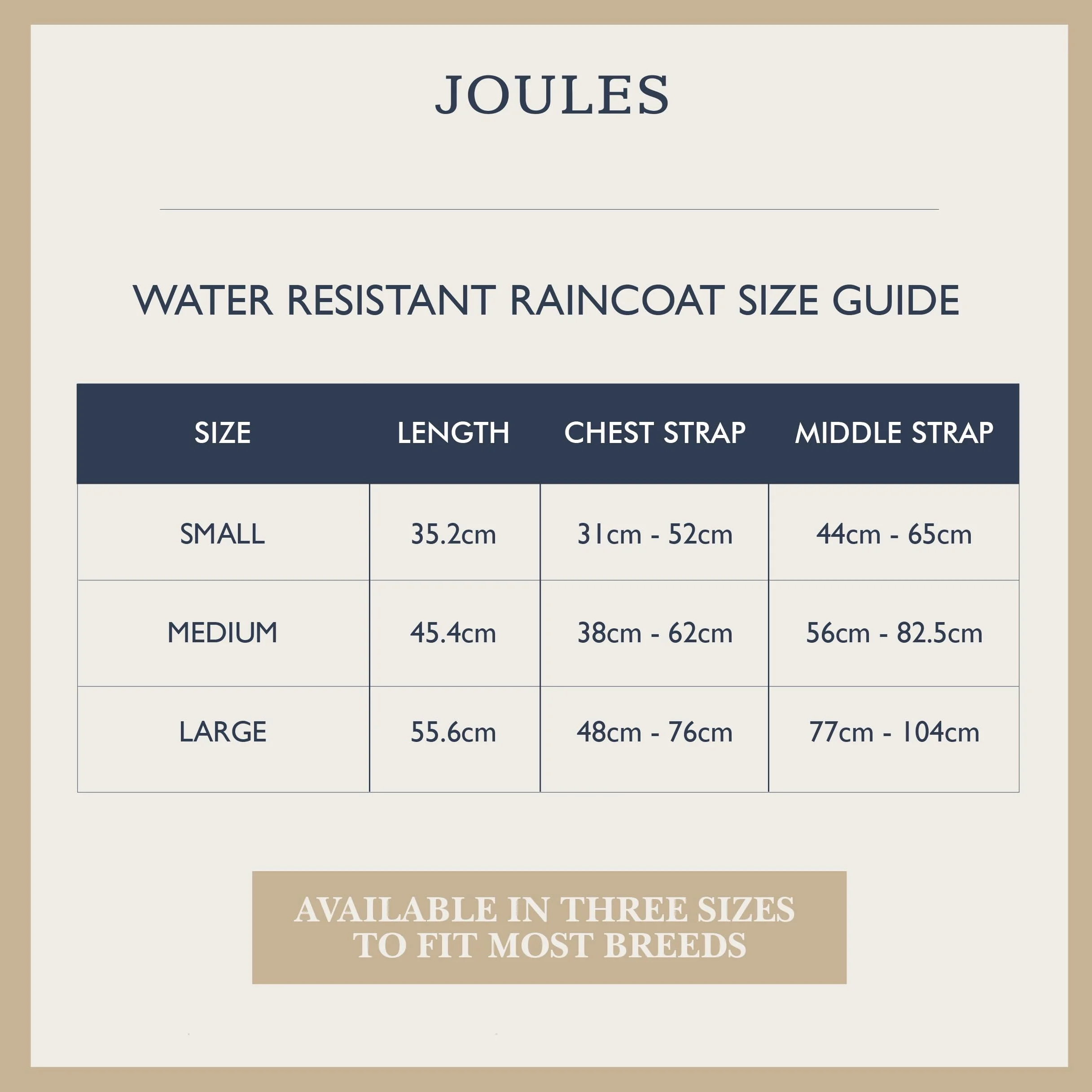 Rosewood X Joules Burra Imperméable pour Petit Chien Lavable Léger Imperméable Marron Taille S