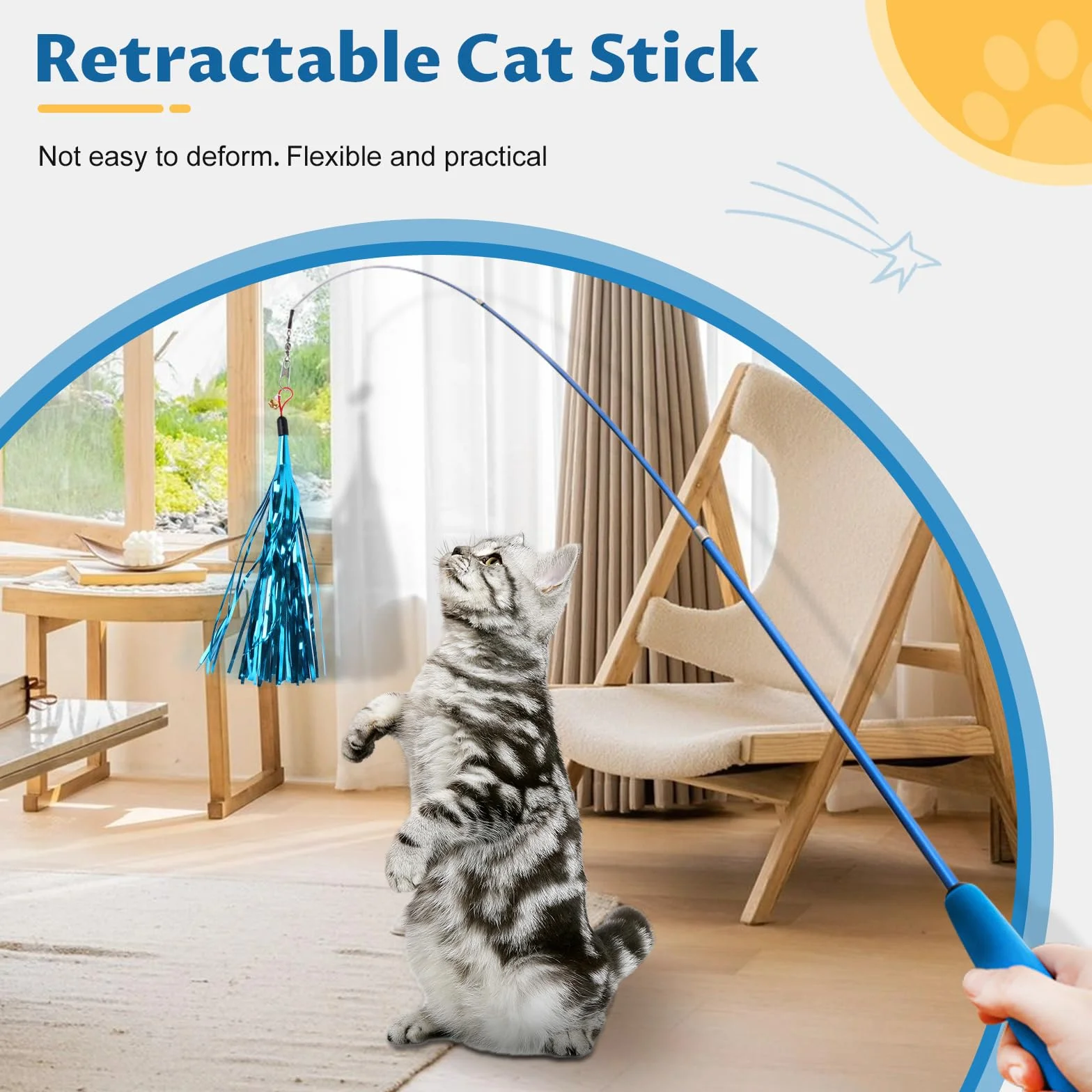 Kit Jouets Chat 39 pièces Interactif, Jeux Chaton, pour Animaux Domestiques Toys Minou avec Tunnel,Plume,Poisson,Souris,Balle